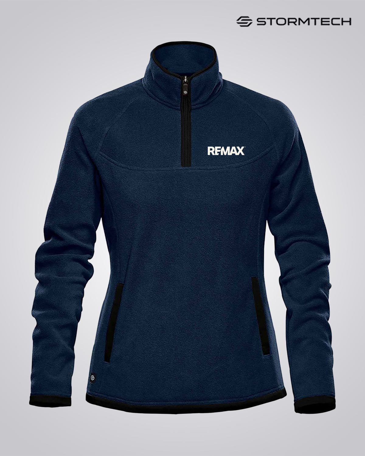 Women's Shasta Tech Fleece 1/4 Zip - Navy - REMAX Brand Refresh - Embroidered