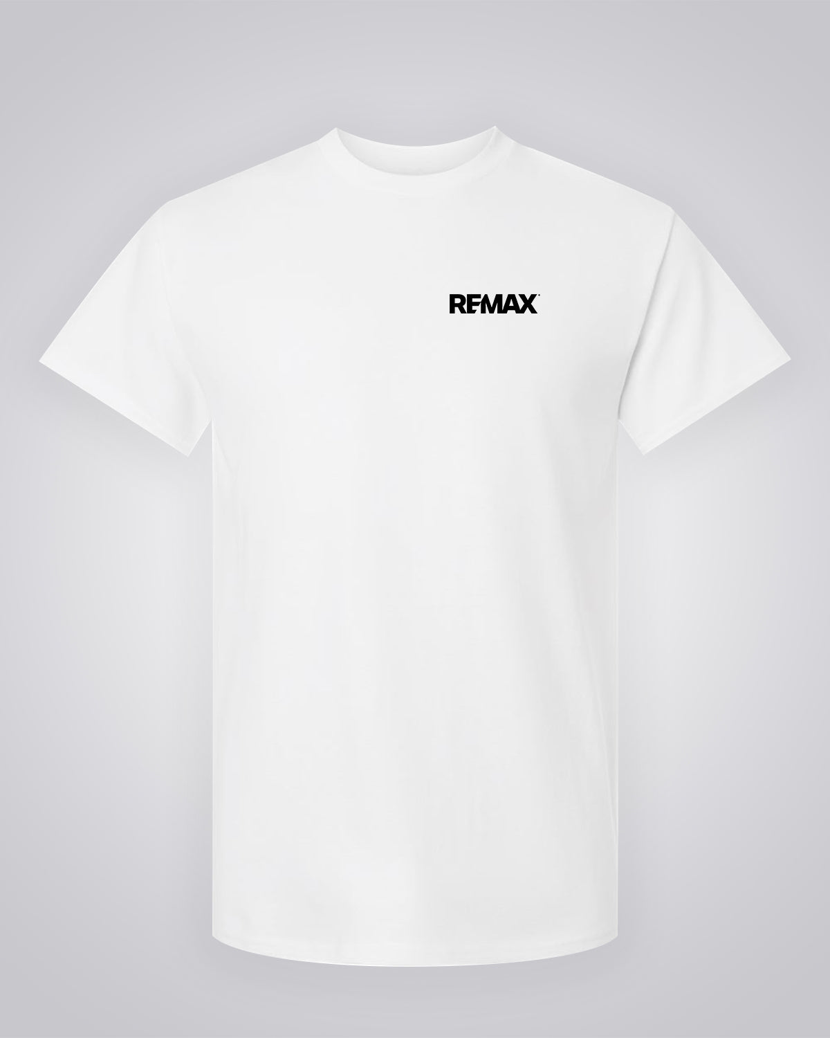 White T-Shirt - REMAX Brand Refresh - Left Chest - One Color Logo Printed