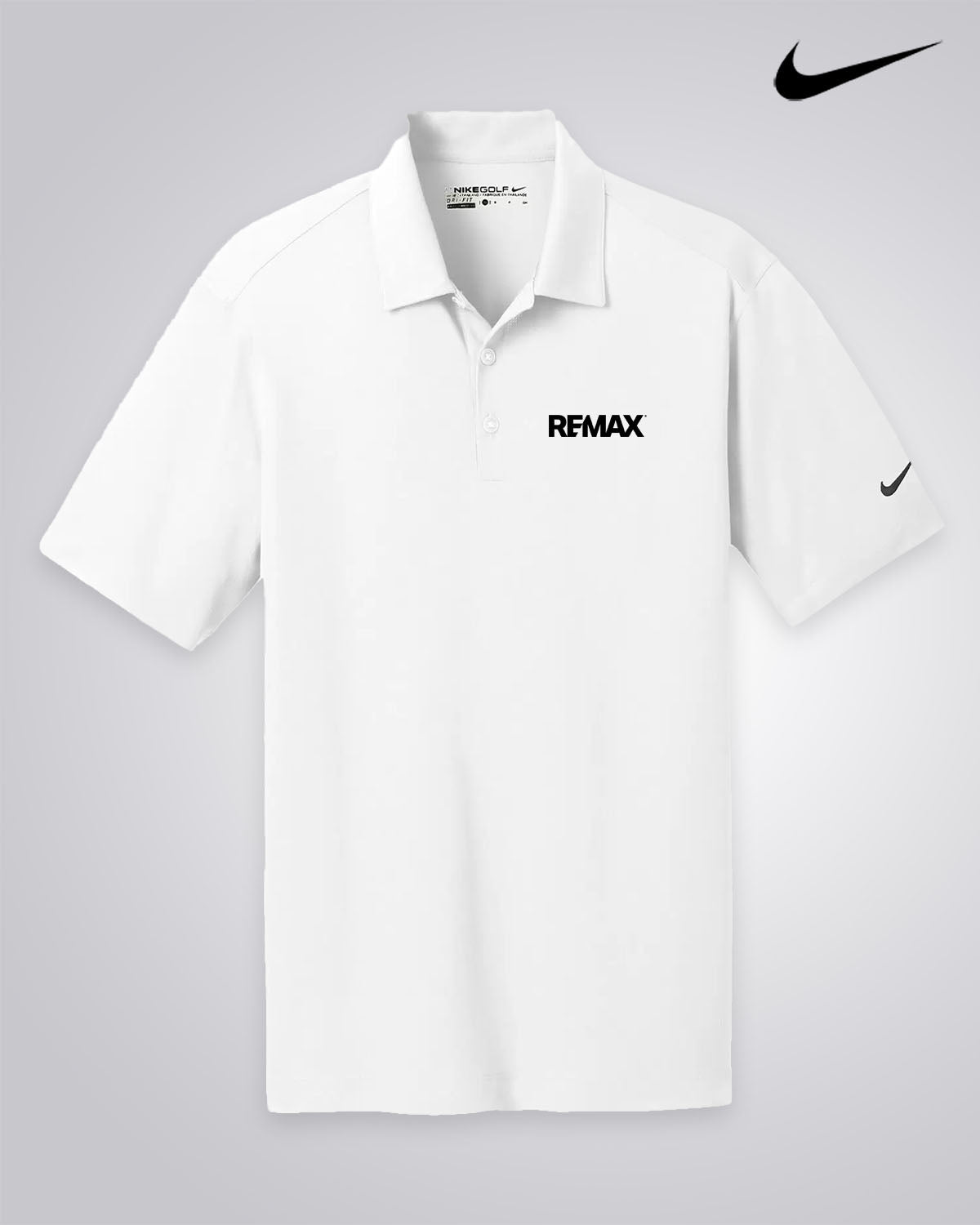 Men's Nike Golf Dri-Fit Vertical Mesh Sportshirt - REMAX Brand Refresh - One Color Logo - Embroidered