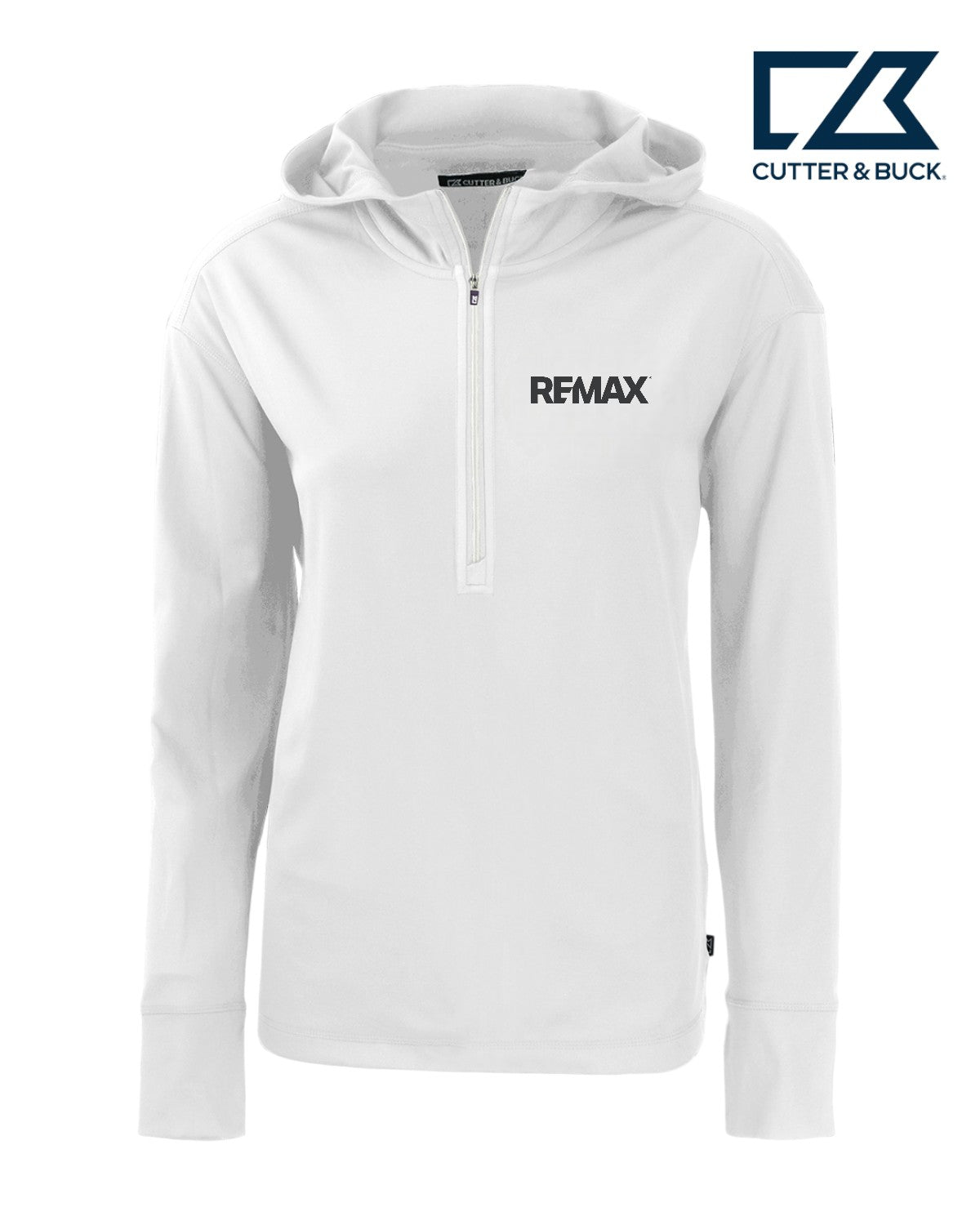 Brand Refresh Cutter & Buck Daybreak Eco Recycled Womens Half Zip Hoodie