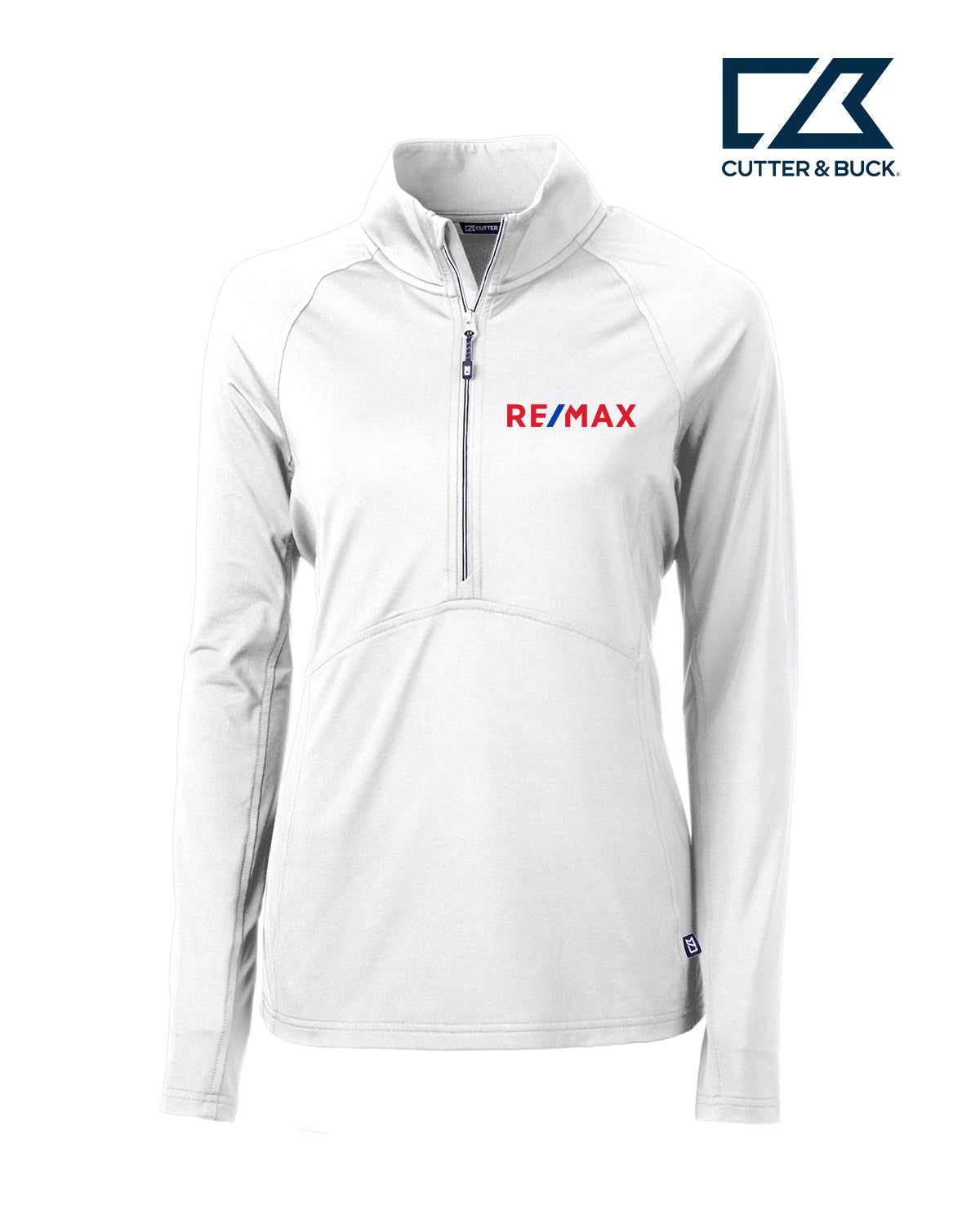 Cutter & Buck Adapt Eco Knit Stretch Recycled Womens Half Zip Pullover