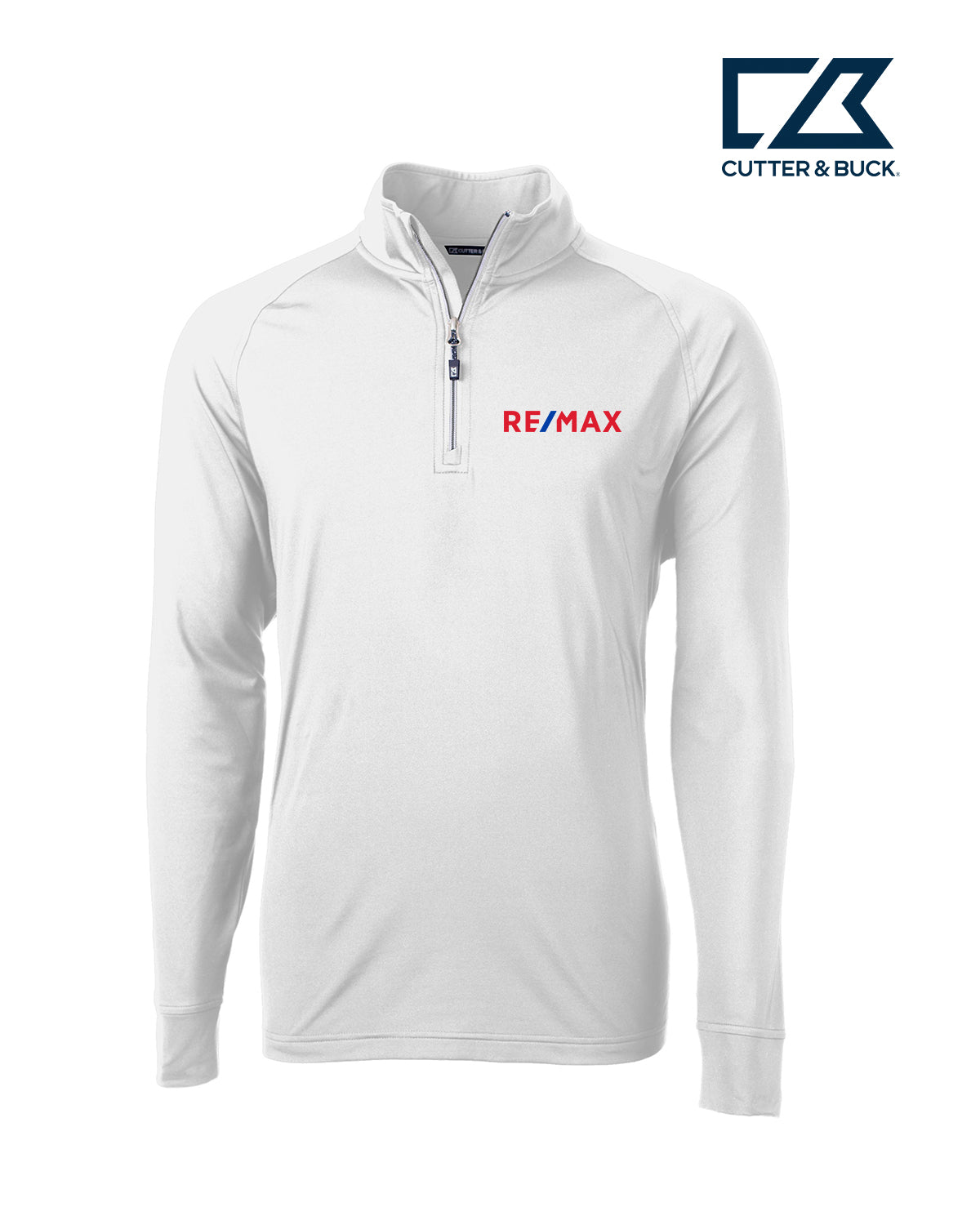 Cutter & Buck Adapt Eco Knit Stretch Recycled Mens Quarter Zip Pullover