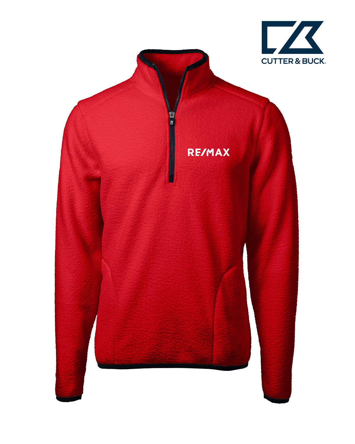 Cutter & Buck Cascade Eco Sherpa Fleece Mens Quarter Zip Jacket