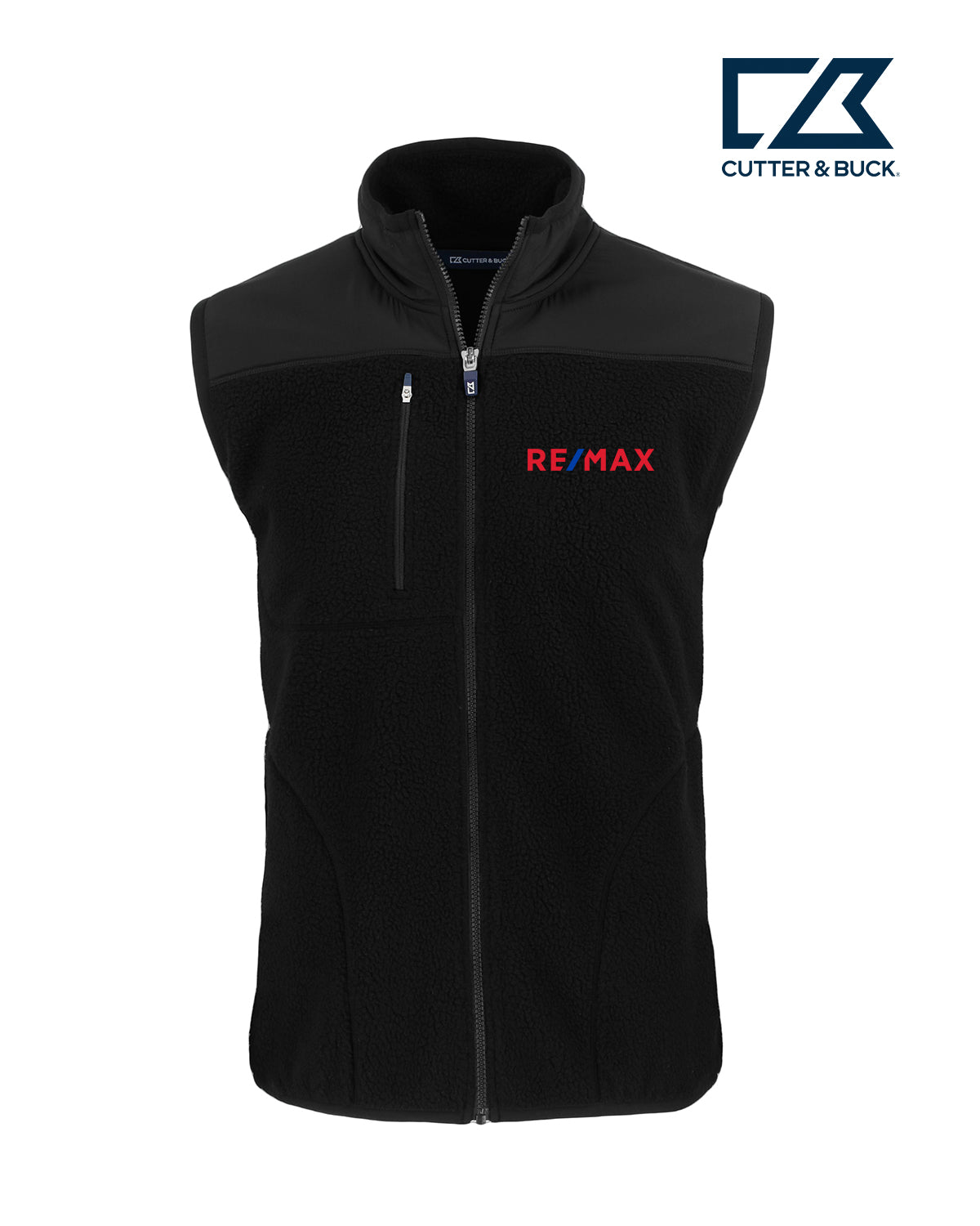 Cutter & Buck Cascade Eco Sherpa Fleece Mens Vest