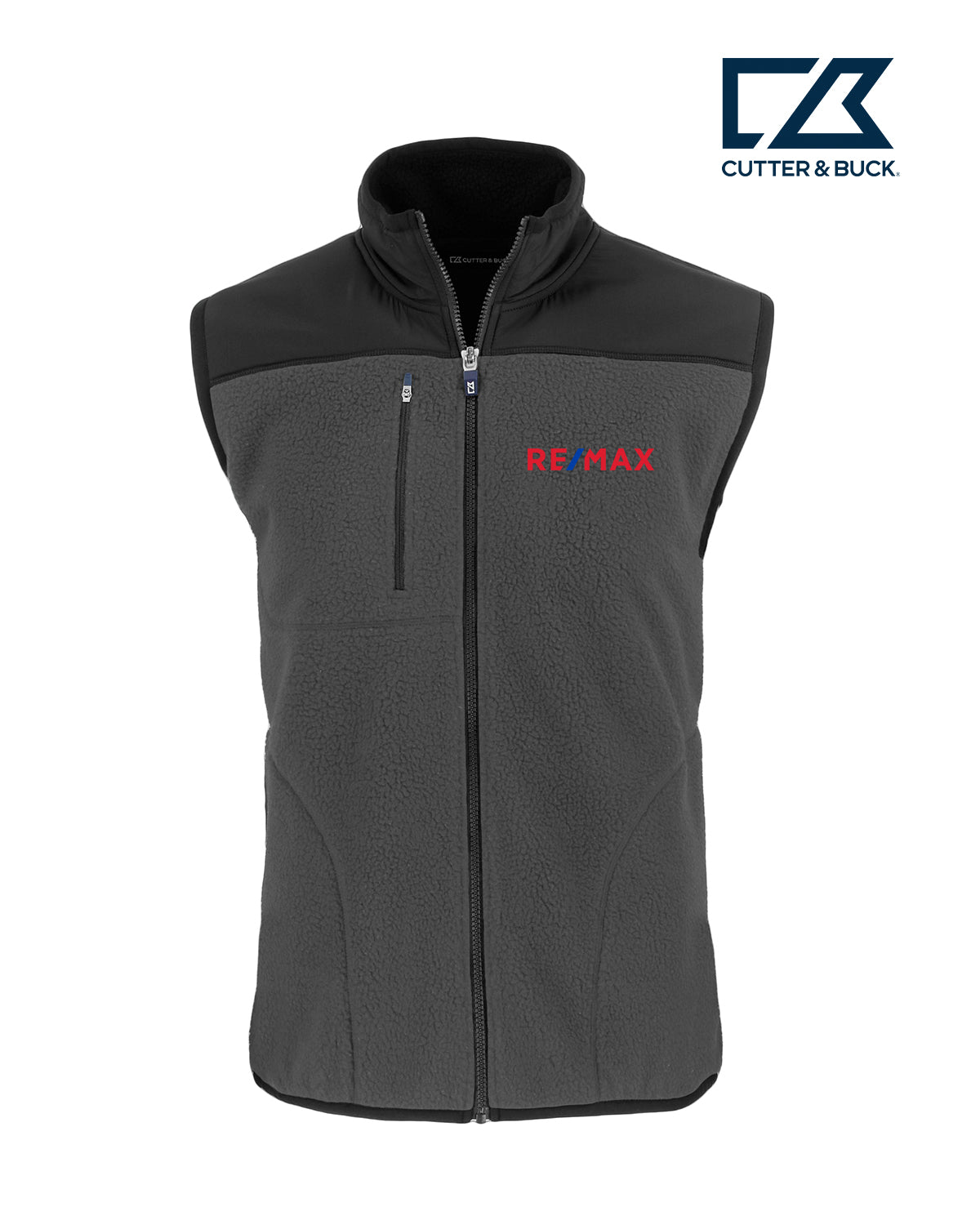 Cutter & Buck Cascade Eco Sherpa Fleece Mens Vest