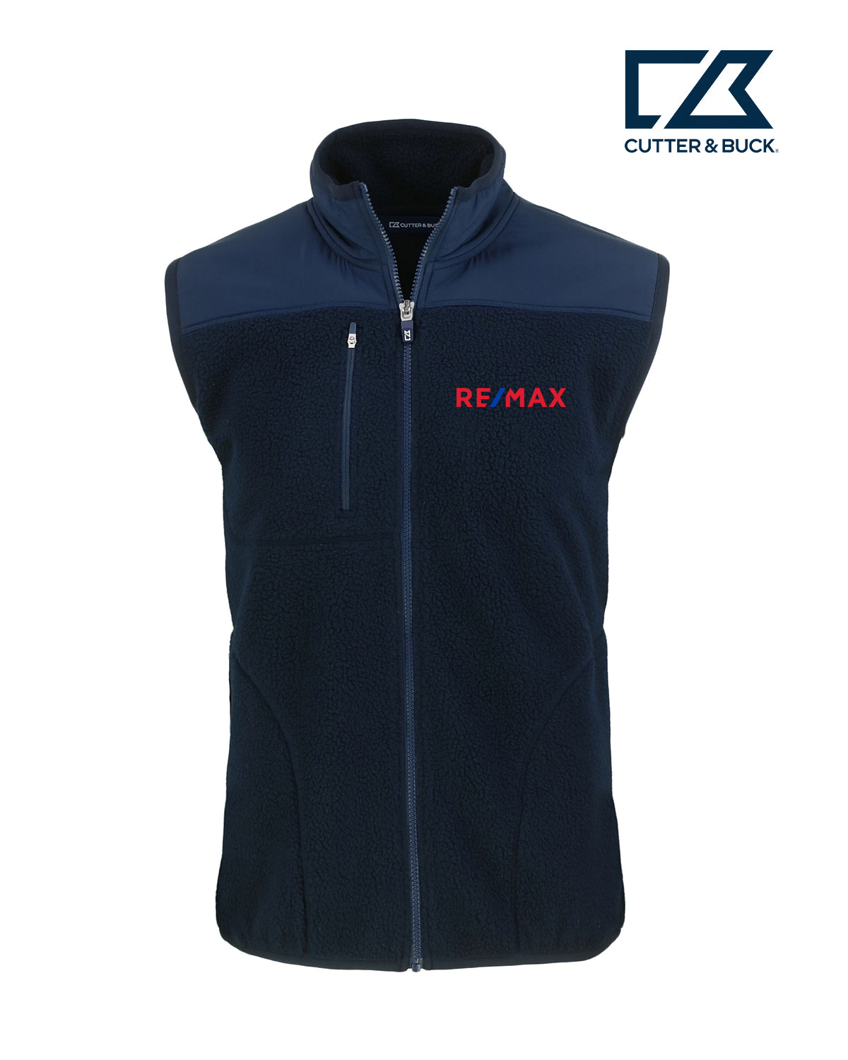 Cutter & Buck Cascade Eco Sherpa Fleece Mens Vest