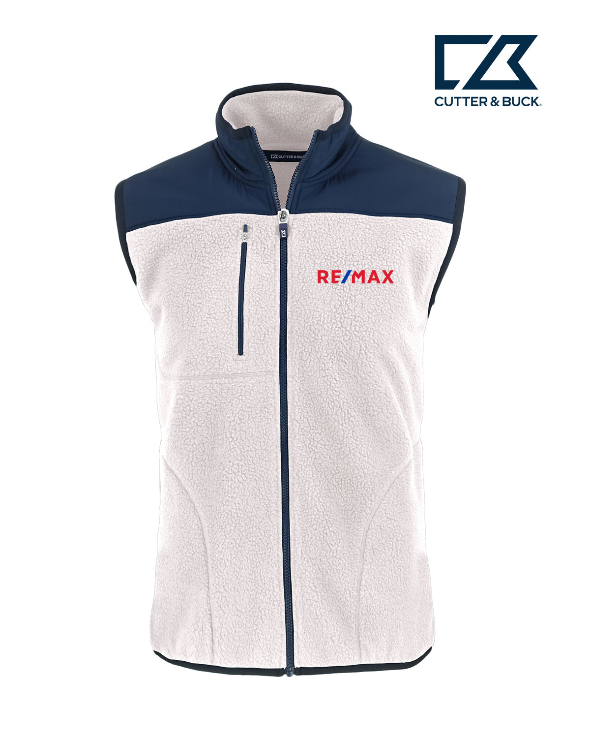 Cutter & Buck Cascade Eco Sherpa Fleece Mens Vest