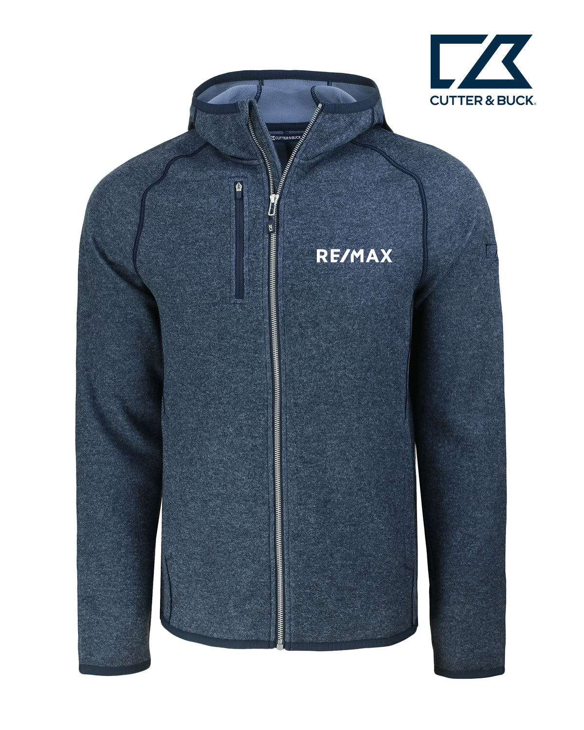 Cutter & Buck Mainsail Full Zip Hooded Mens Jacket