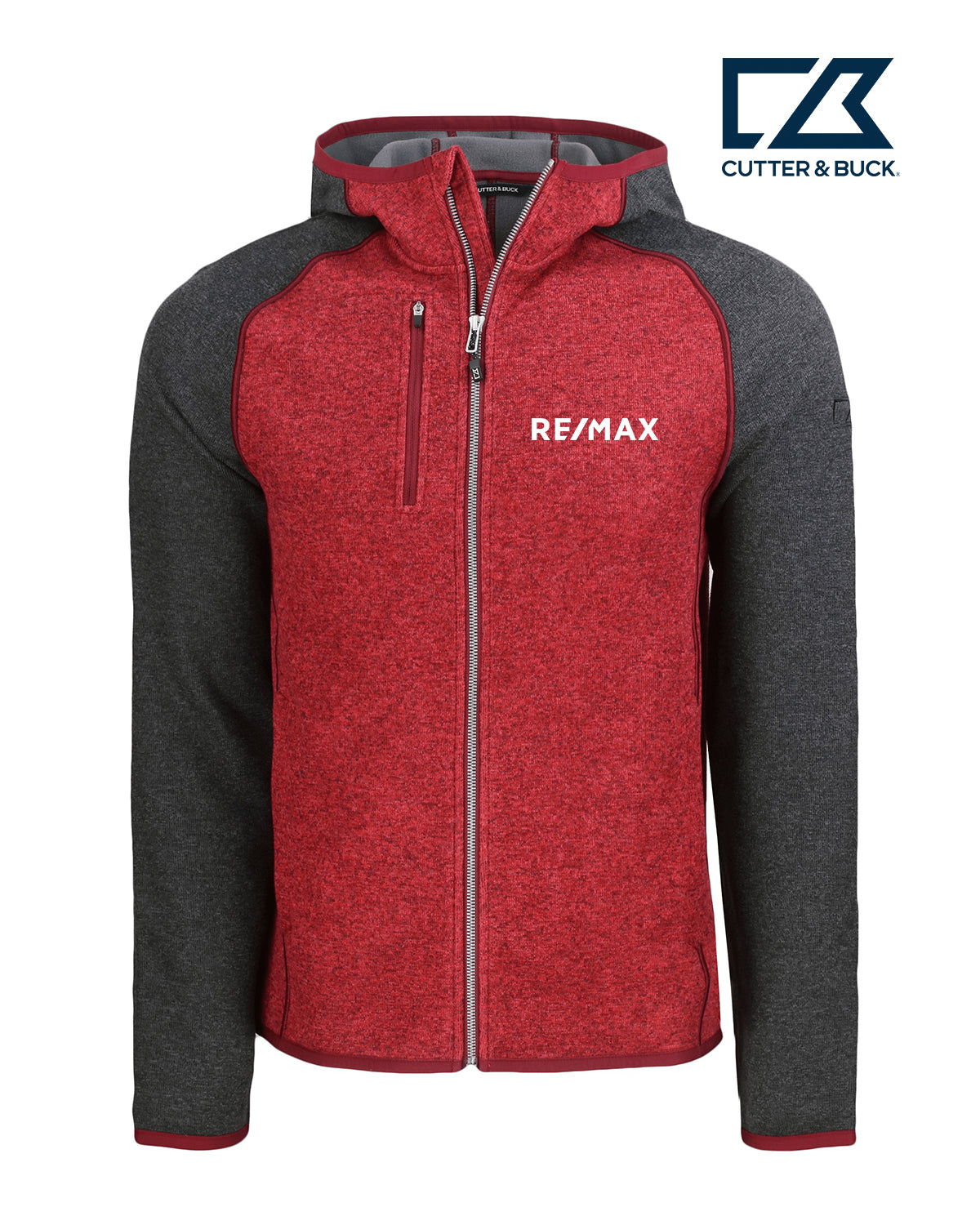 Cutter & Buck Mainsail Full Zip Hooded Mens Jacket