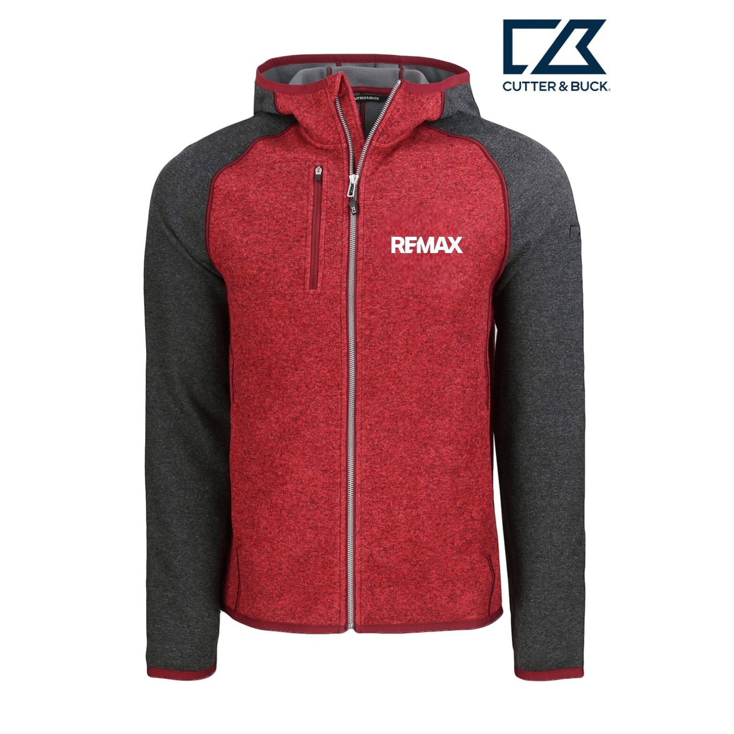 Brand Refresh Cutter & Buck Mainsail Full Zip Hooded Mens Jacket