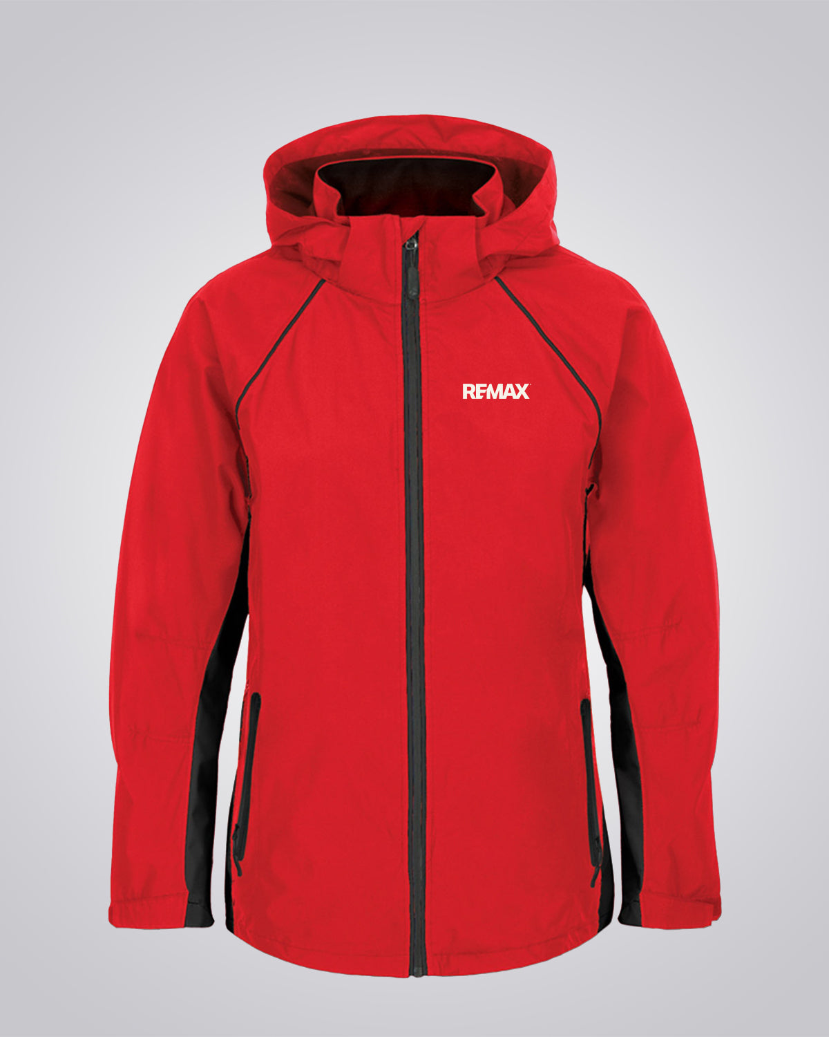 Men's Lightweight Spring Color Block Jacket With Detachable Hood (Red) - REMAX Brand Refresh