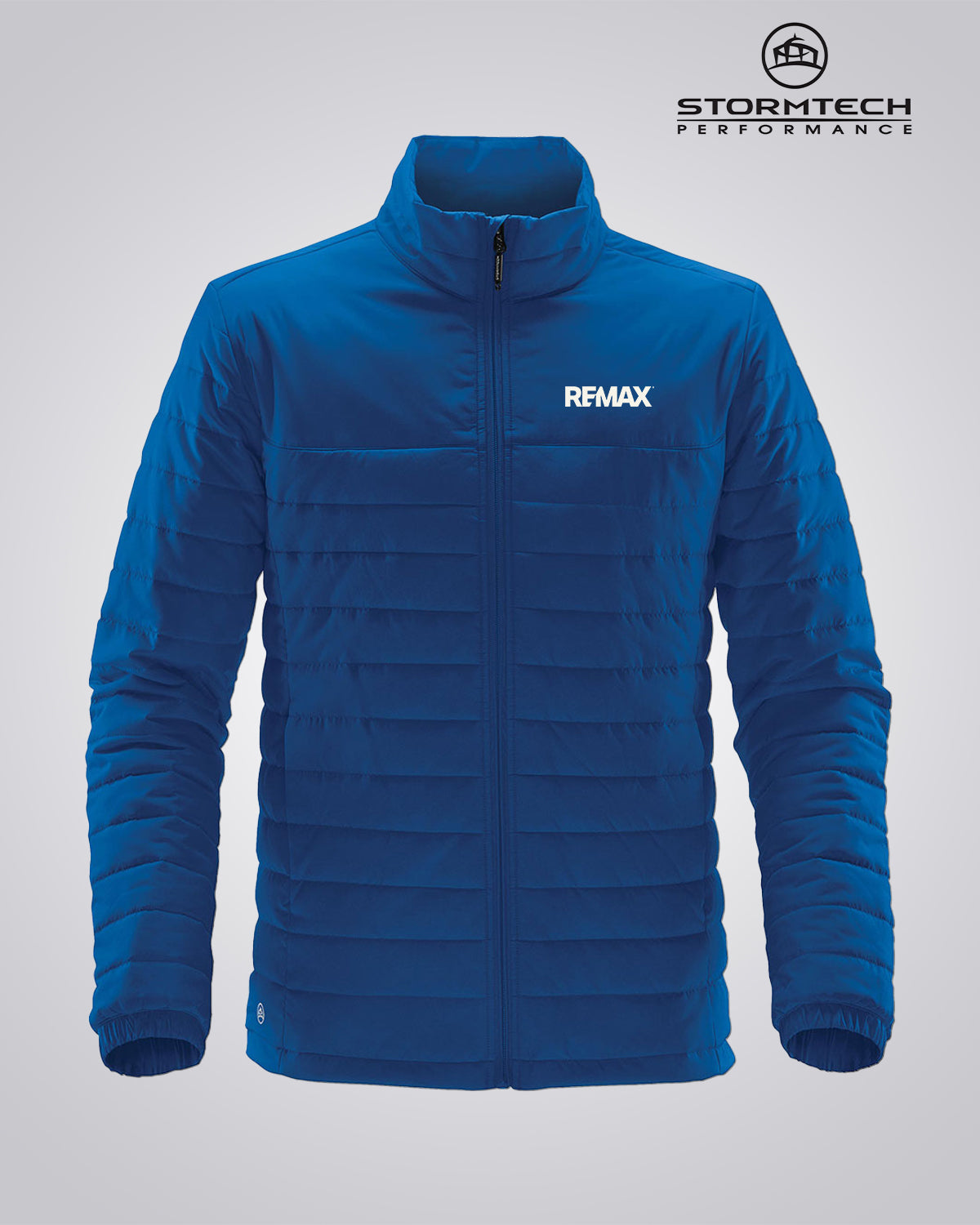 Men's Nautilus Quilted Jacket (Azure Blue) - REMAX Brand Refresh