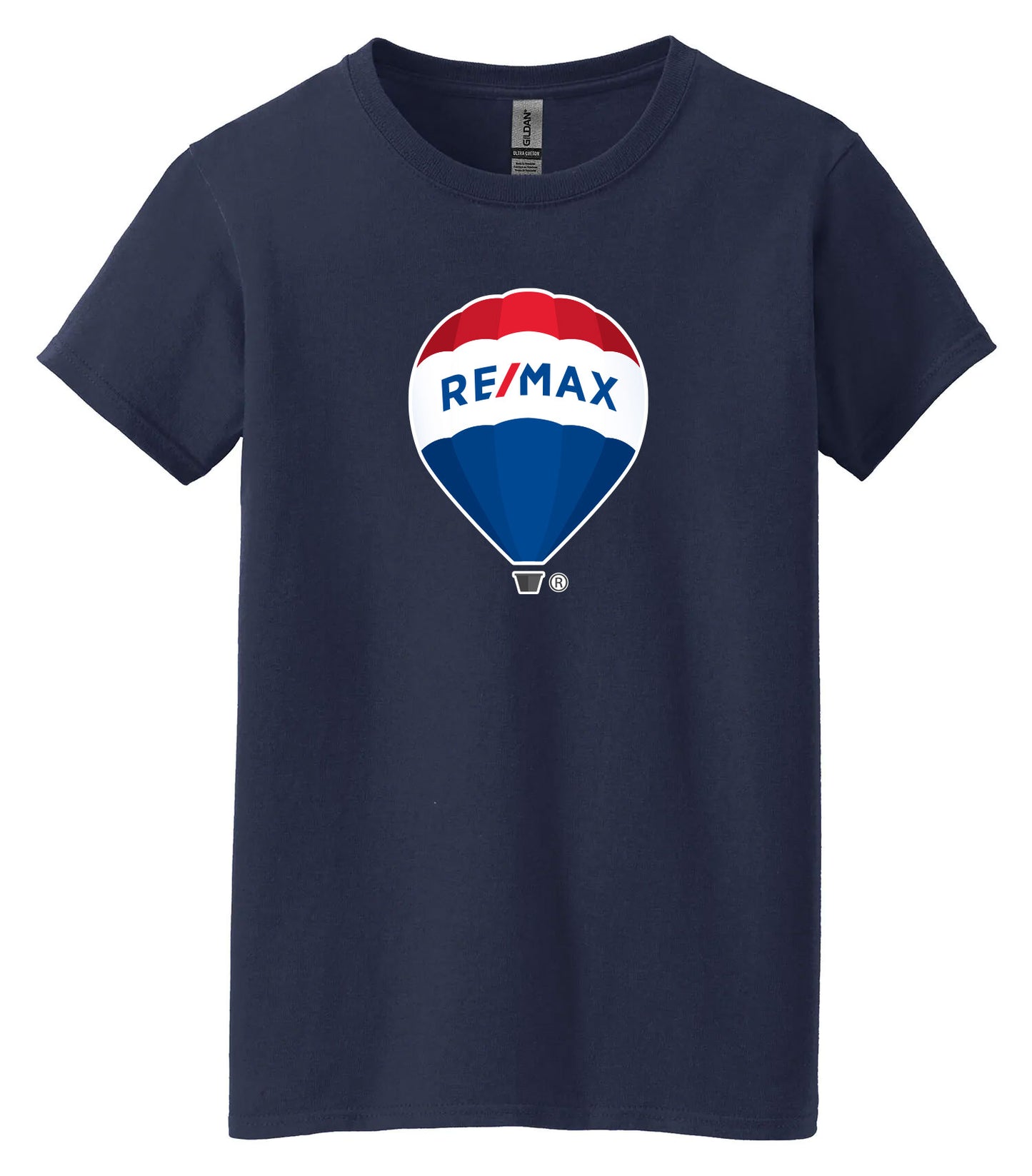 RE/MAX Balloon Ladies' T-Shirt - Navy - Print