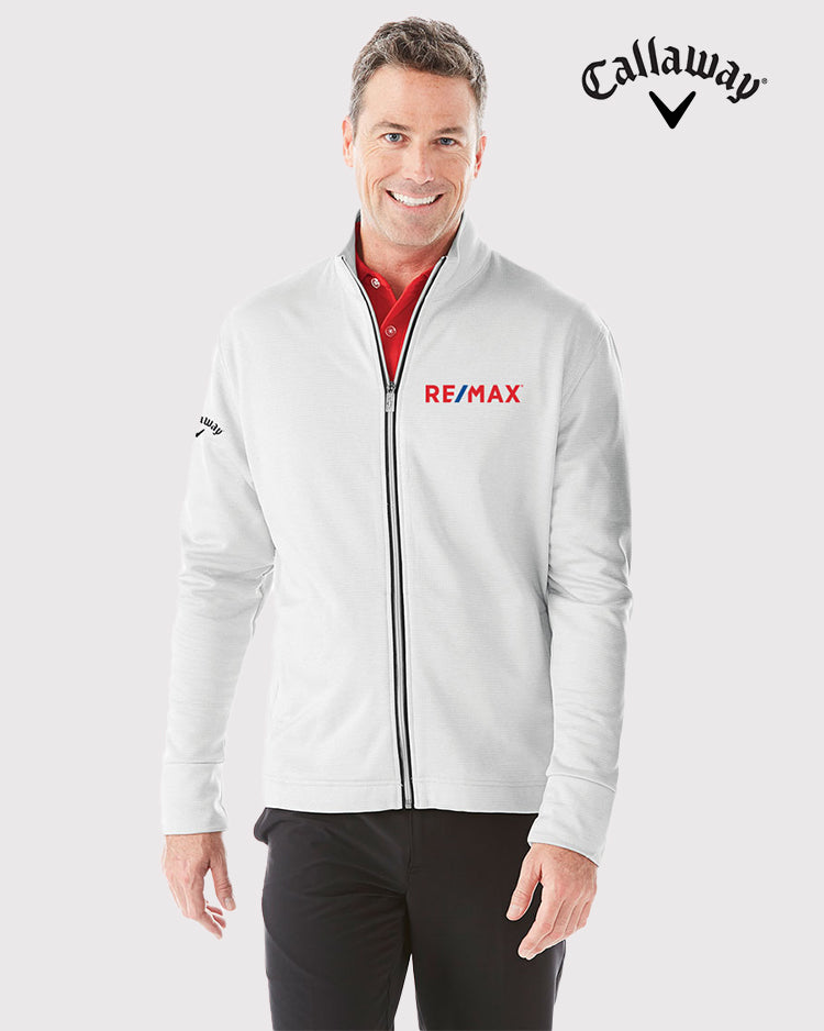 Men's Callaway Waffle Fleece Full Zip Jacket