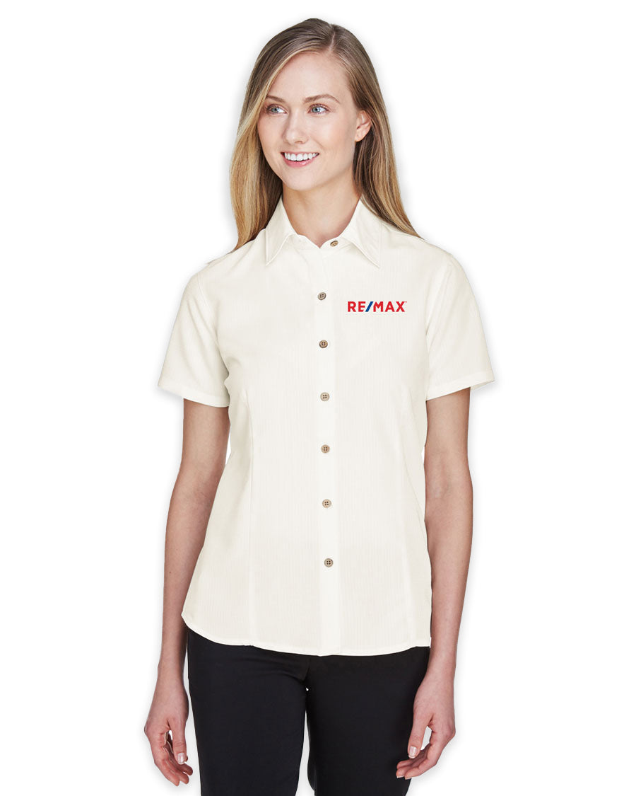 Ladies' Barbados Textured Camp Shirt