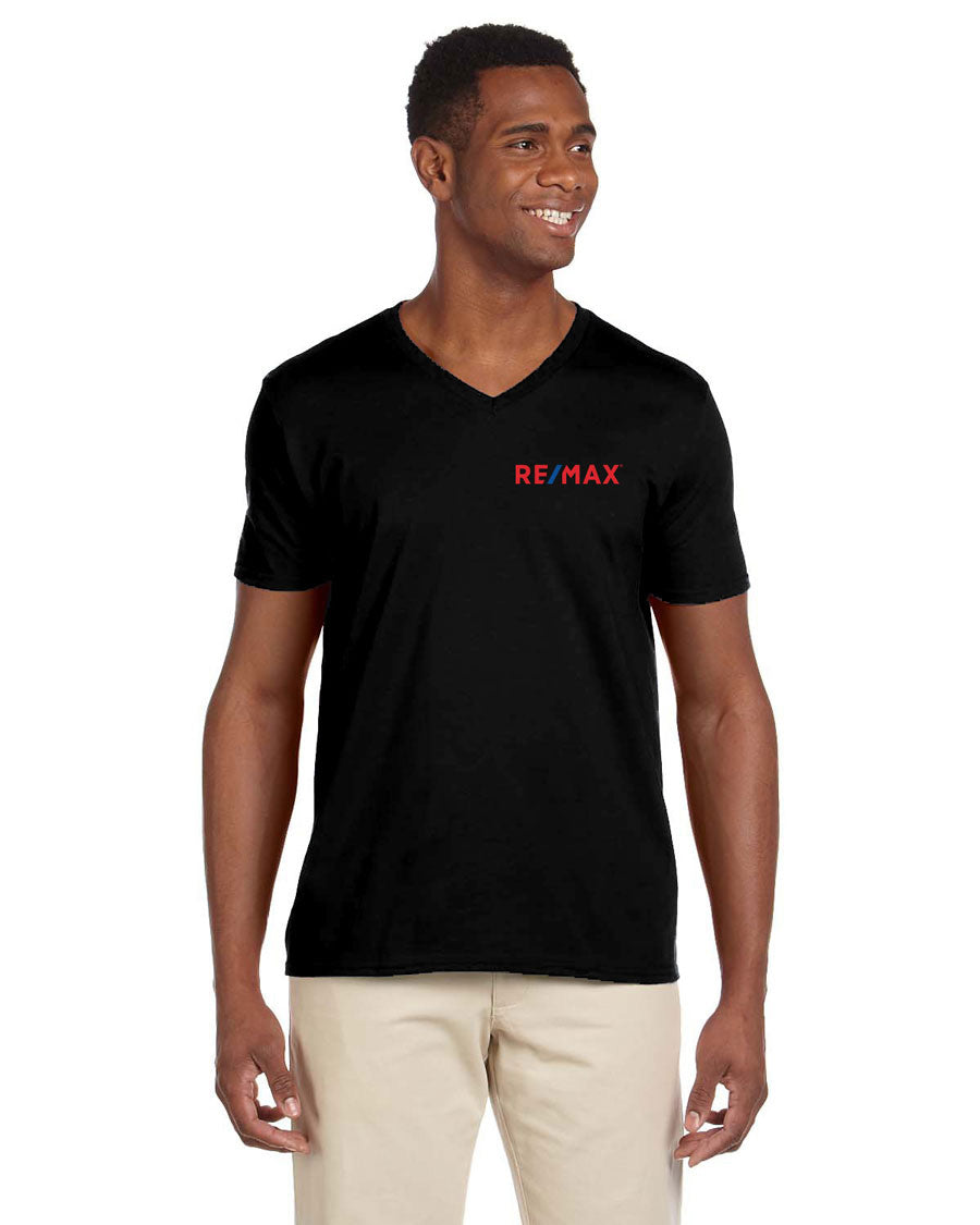 Men's Softstyle® 7.5 Oz./Lin. Yd. V-Neck T-Shirt