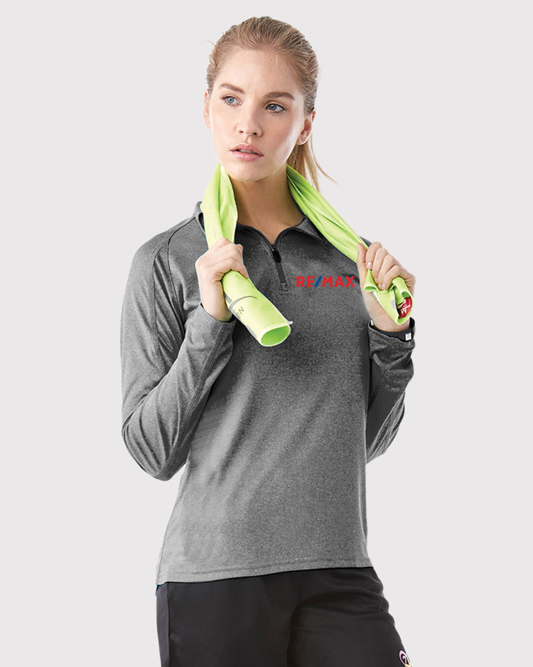 Ladies' Taza Knit Quarter Zip Sweater