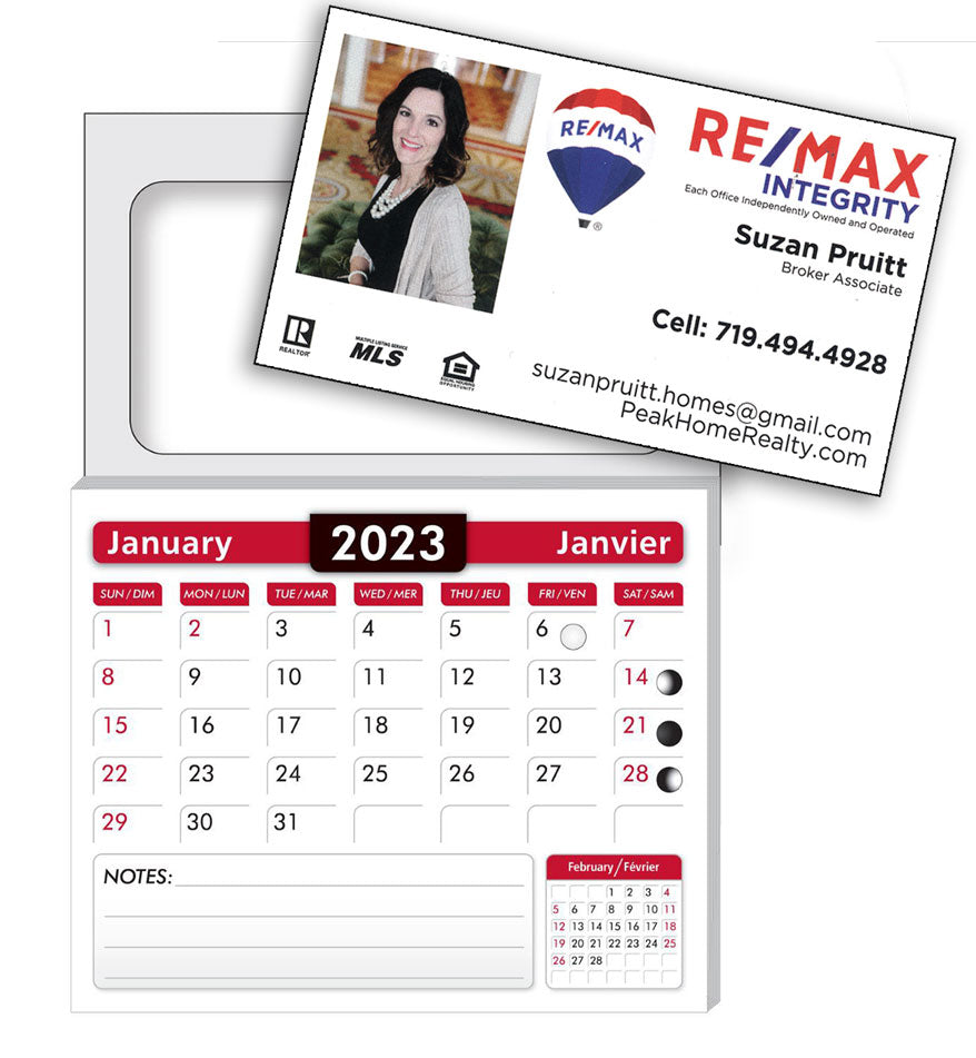 Magnetic Business Card & Calendar Pad (2” X3.5” | 0.020)
