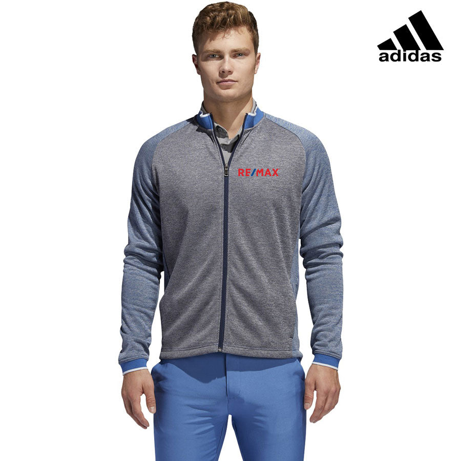 Adidas Men’S Midweight Full Zip Textured Jacket