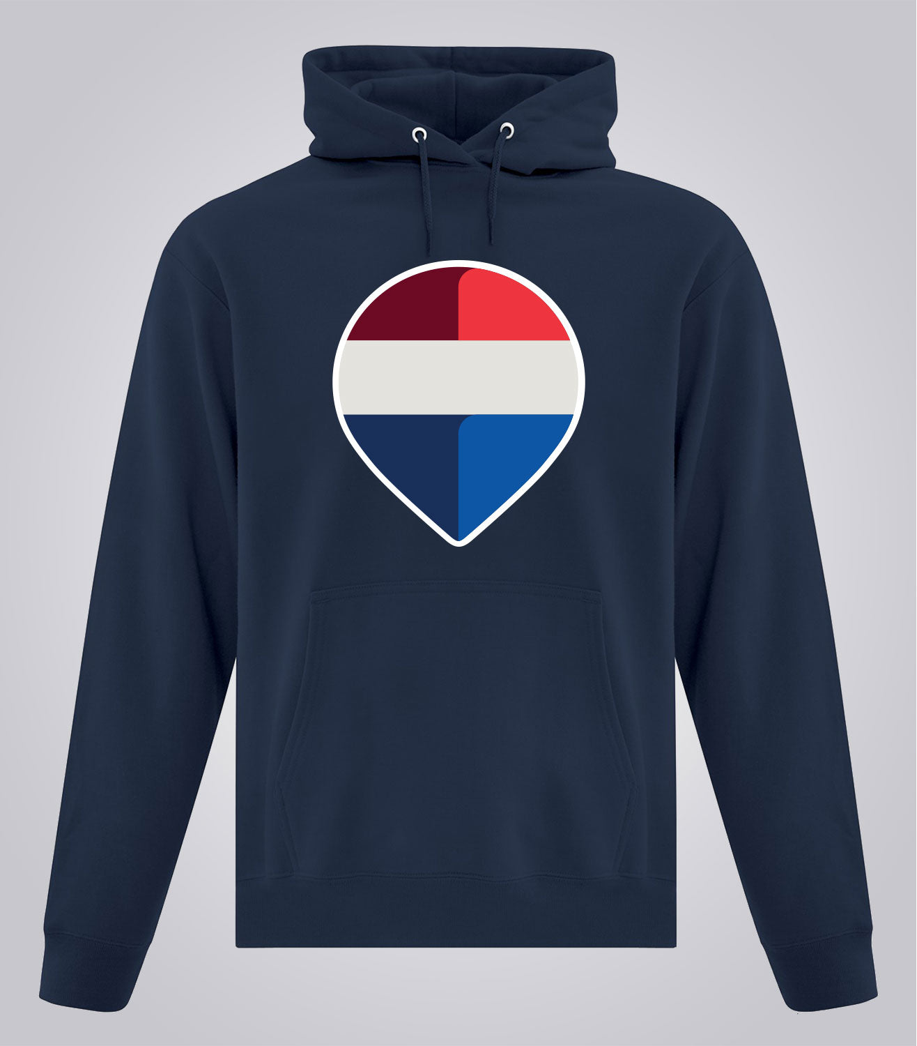 Unisex Everyday Fleece Hooded Sweatshirt - Brand Refresh - Full Color Logo - Print