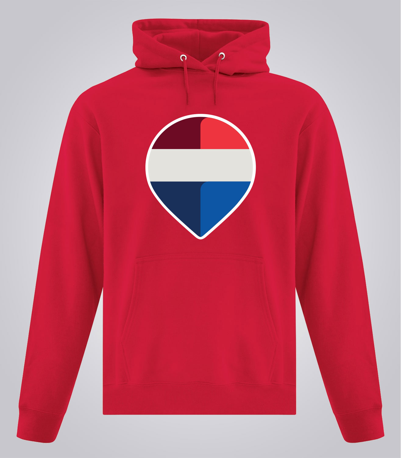 Unisex Everyday Fleece Hooded Sweatshirt - Brand Refresh - Full Color Logo - Print