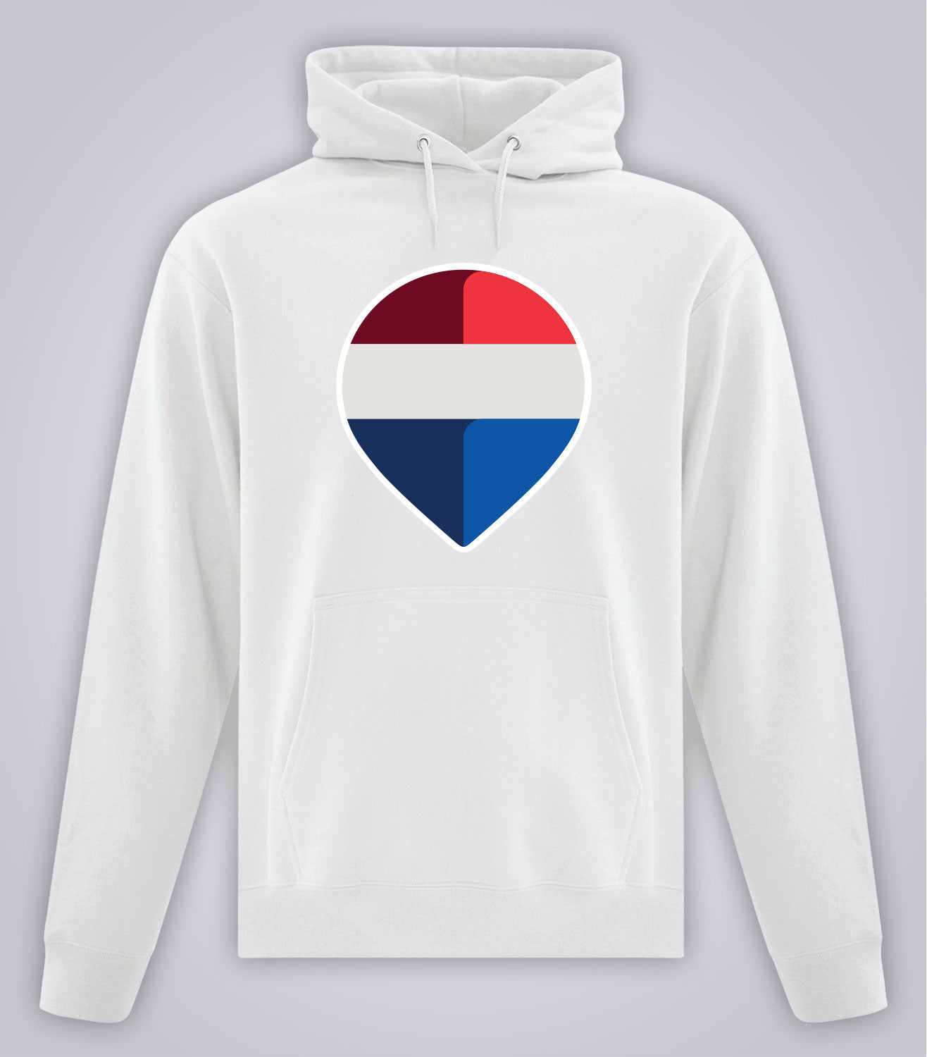 Unisex Everyday Fleece Hooded Sweatshirt - Brand Refresh - Full Color Logo - Print