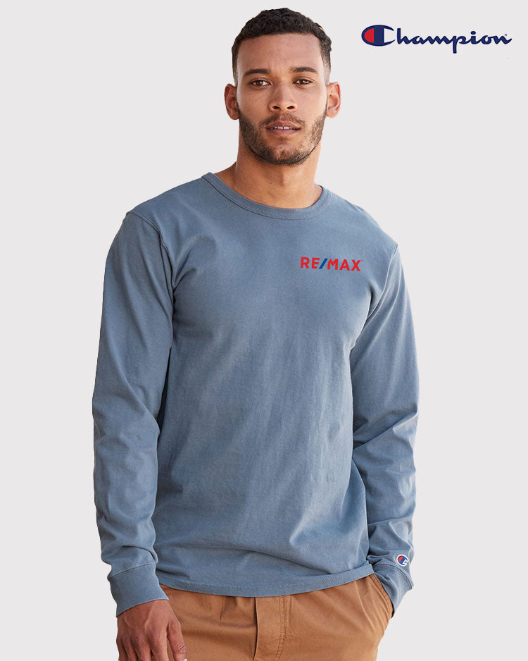 Champion Garment Dyed Long Sleeve T-Shirt