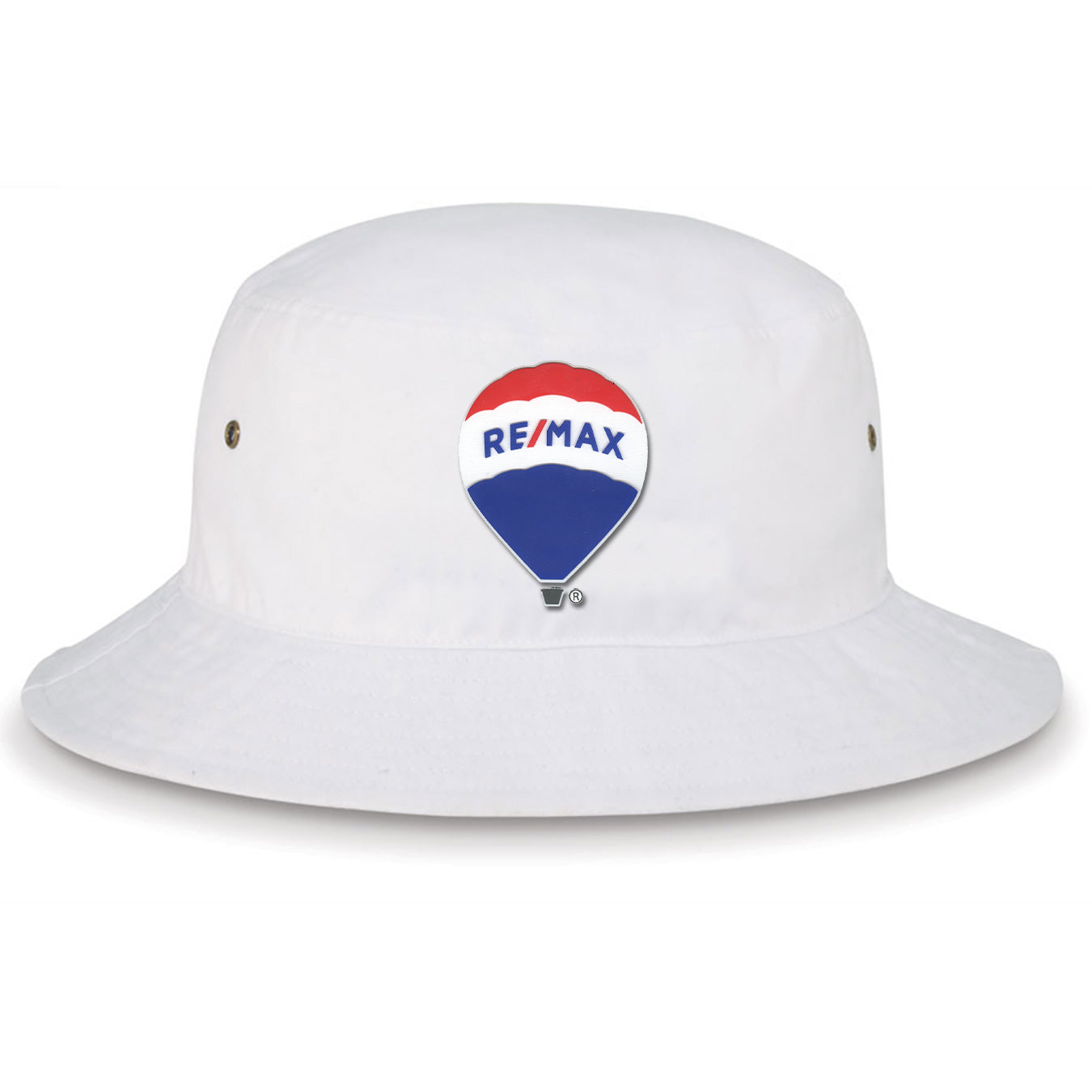 White Bucket Hat - 3D Logo