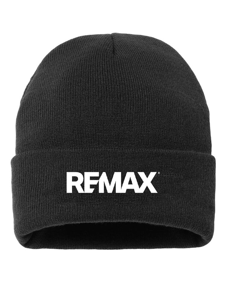 Brand Refresh Sherpa Lined 12" Cuffed Beanie - Embroidered