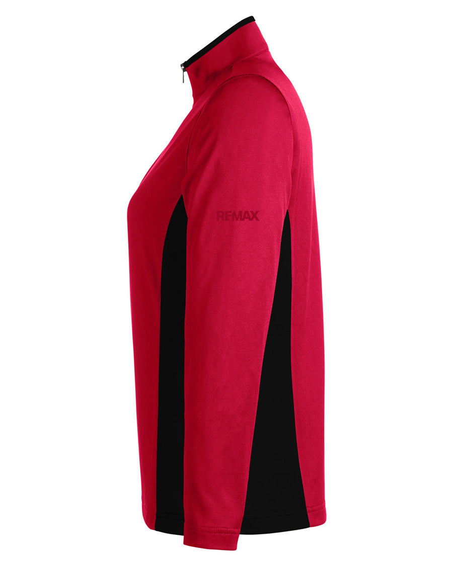 Brand Refresh Ladies' Flash Snag Protection Plus Il Colorblock Quarter-Zip