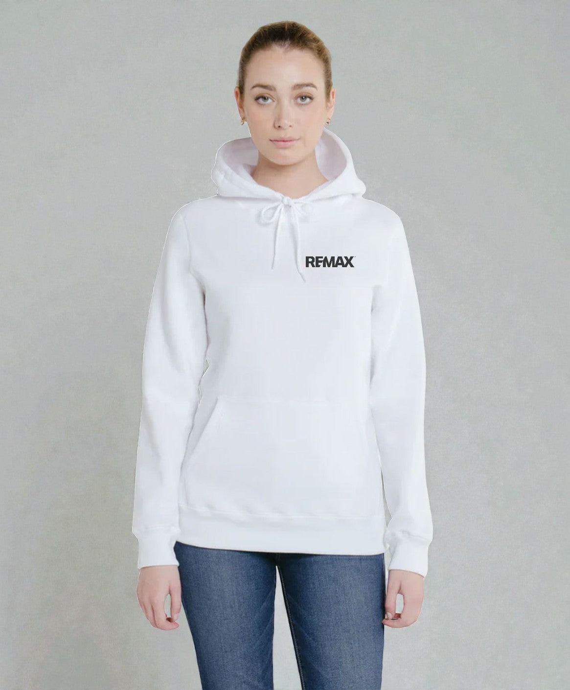 Brand Refresh Canadian-Made Women's 16oz Pullover Kangaroo Hoodie - Embroidered
