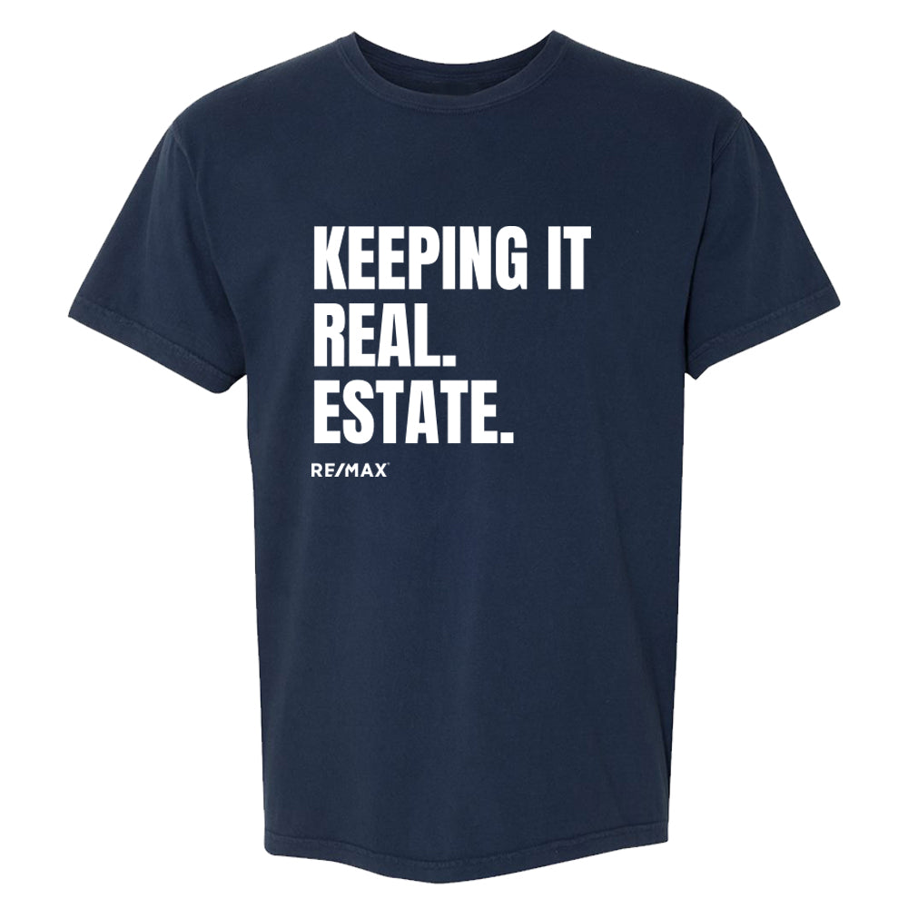 Premium Heavycotton Slogan T-Shirt - Keeping It Real Estate - Print (Copy)