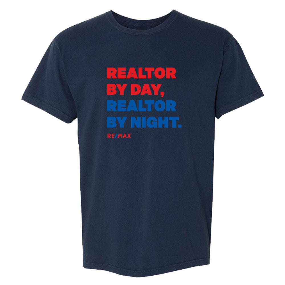Premium Heavycotton Slogan T-Shirt - Realtor Day & Night - Print