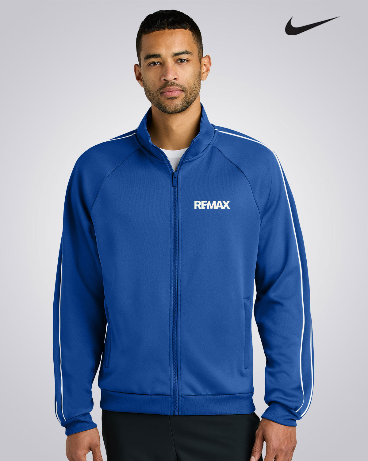 Nike Track Jacket - REMAX Brand Refresh - One Color Logo - Embroidered