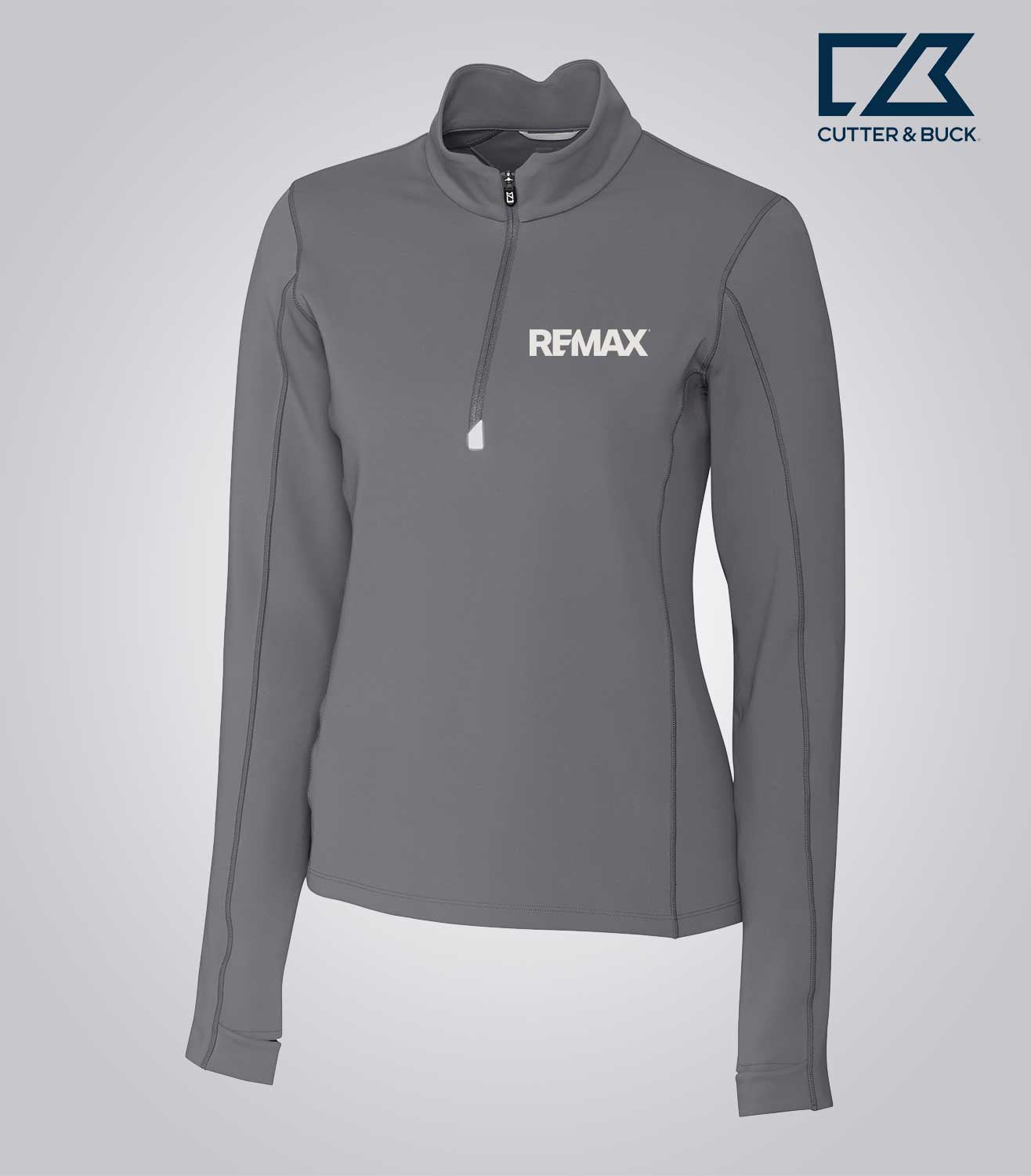 Cutter & Buck Traverse Stretch Eco Quarter Zip Womens Pullover - Brand Refresh - Embroidered