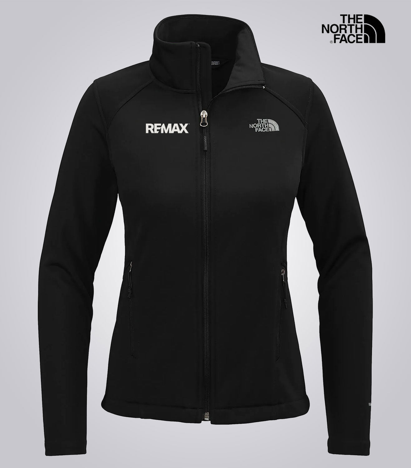 The North Face Ladies' Ridgewall Soft Shell Jacket- Brand Refresh - One Color Logo - Embroidered