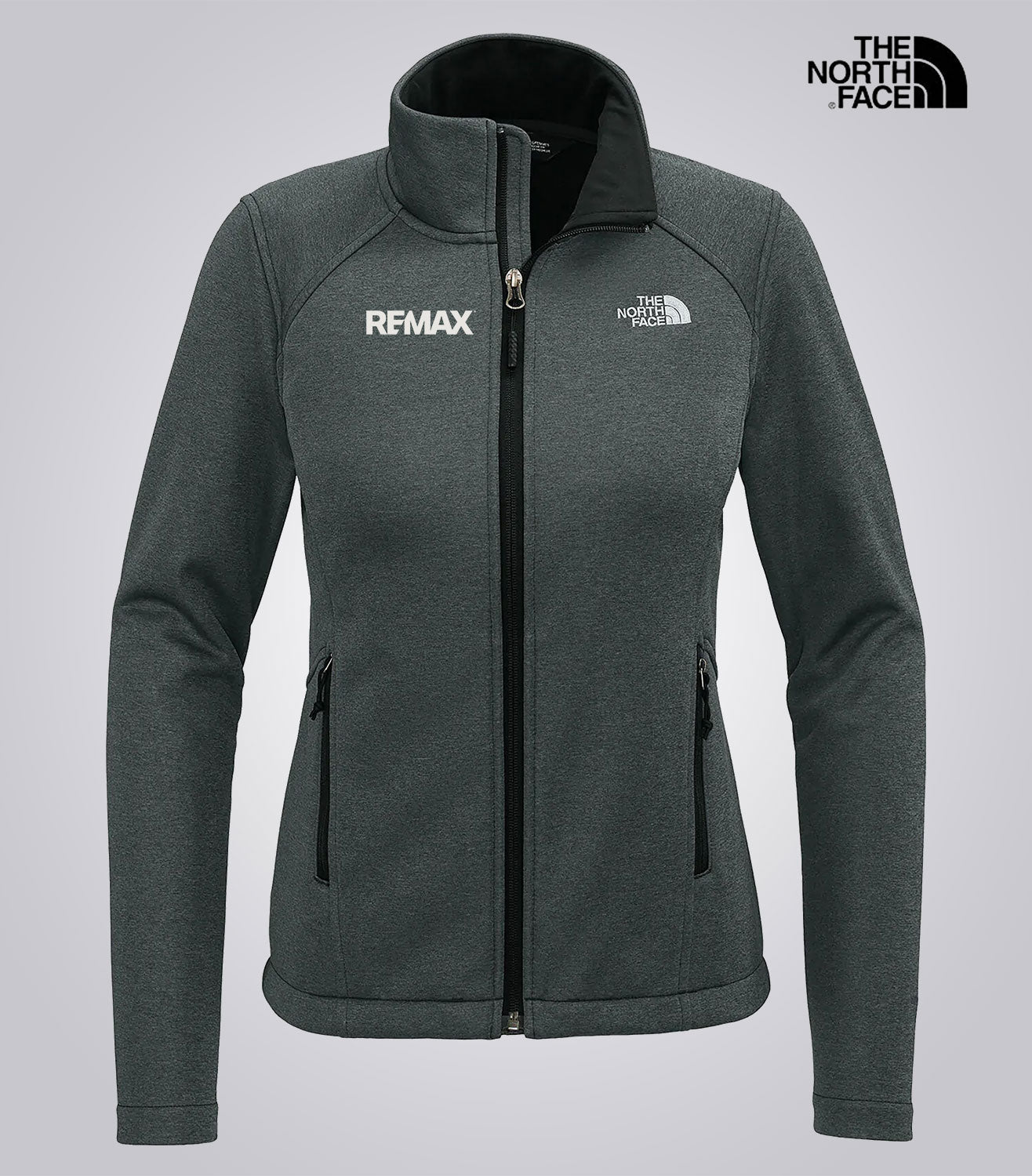The North Face Ladies' Ridgewall Soft Shell Jacket- Brand Refresh - One Color Logo - Embroidered