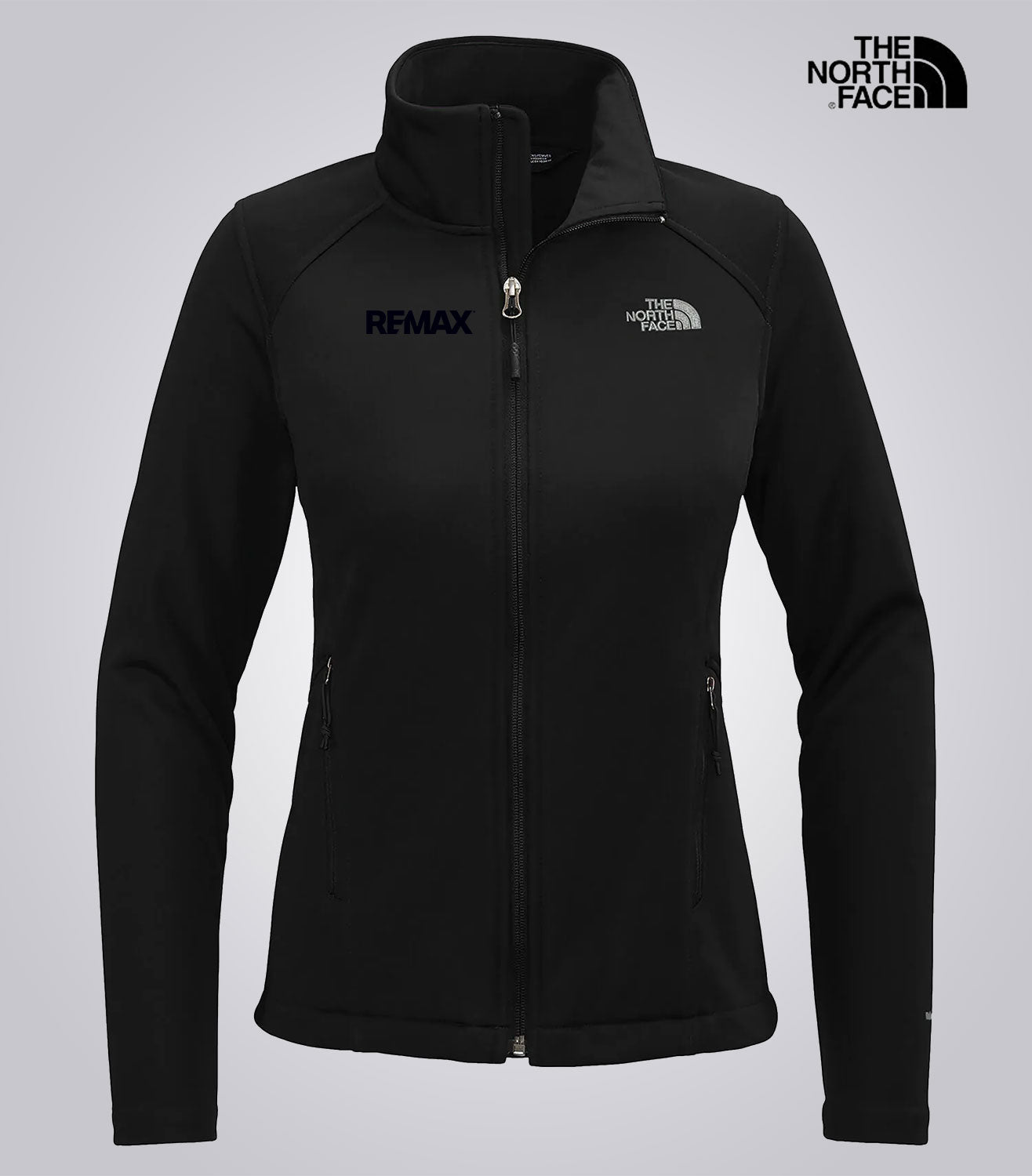 The North Face Ladies' Ridgewall Soft Shell Jacket- Brand Refresh - One Color Logo (T/T) - Embroidered