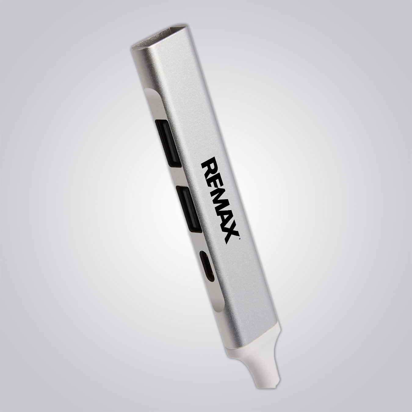 Recycled Aluminum 4-Port USB-A and C Hub - Brand Refresh - One Color Logo