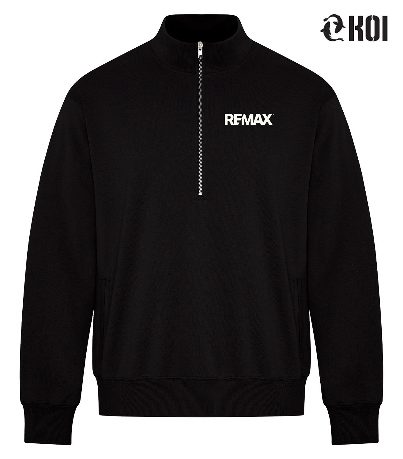 KOI® ELEMENT CFF 1/2 ZIP SWEATSHIRT - Brand Refresh - One Color Logo - Embroidered