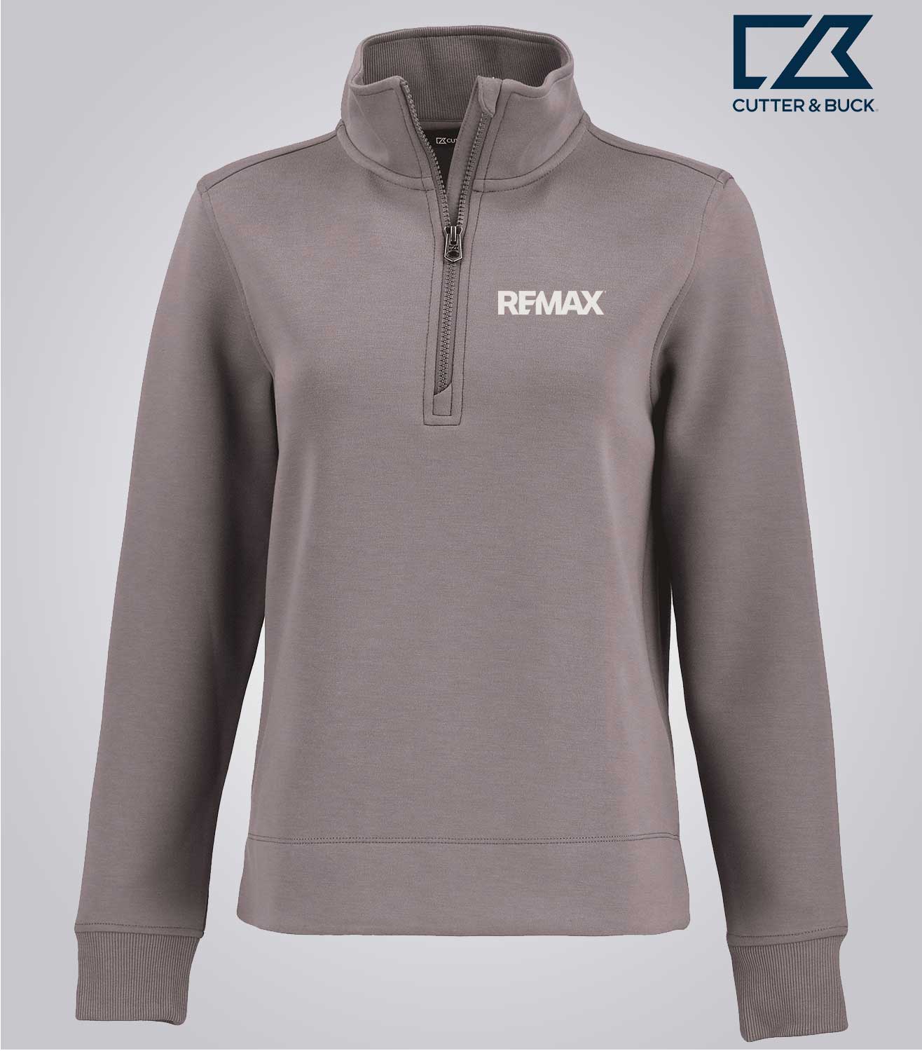 Cutter & Buck Roam Epic Versatility Recycled Womens Quarter Zip Pullover - Brand Refresh - Embroidered