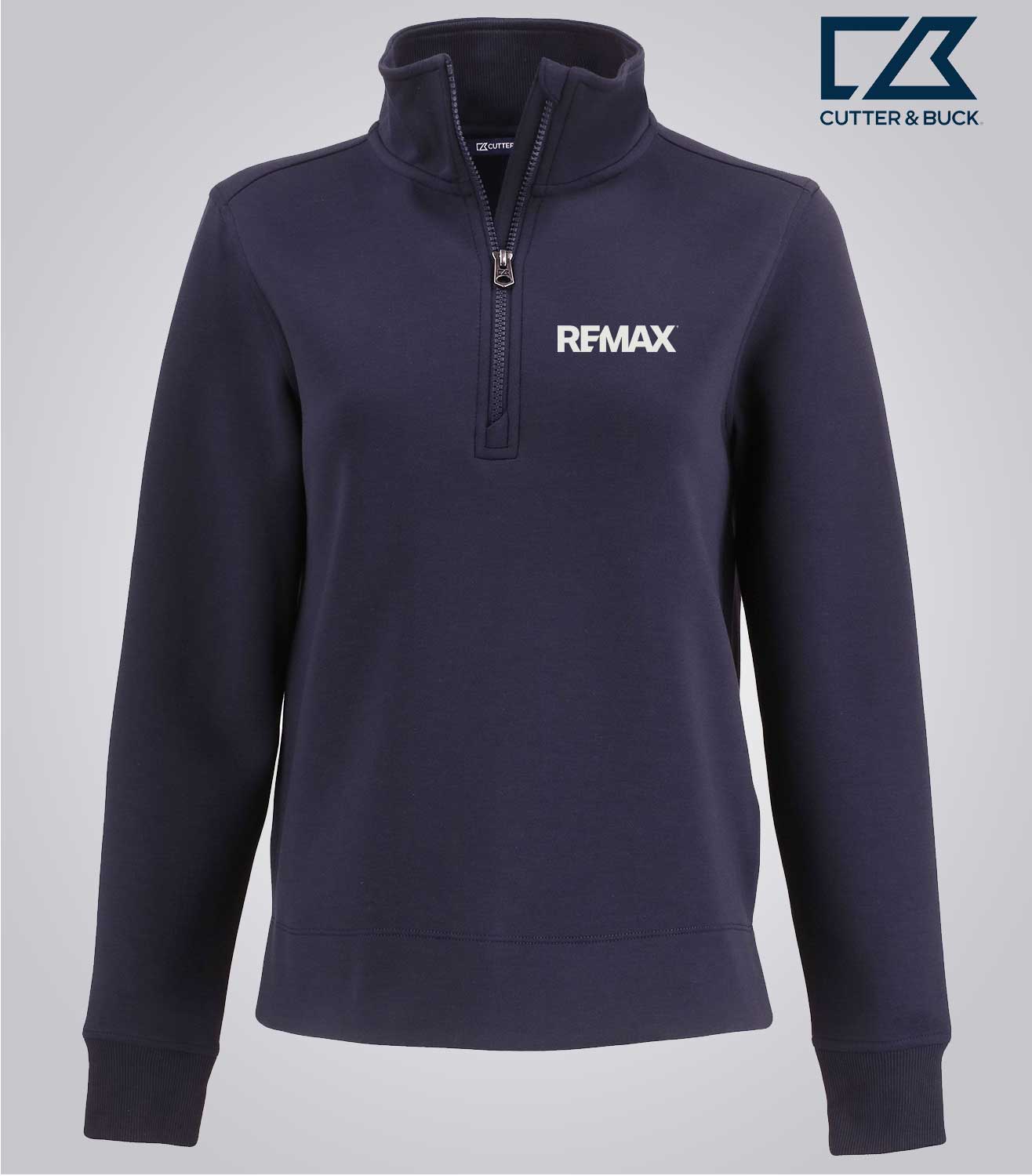 Cutter & Buck Roam Epic Versatility Recycled Womens Quarter Zip Pullover - Brand Refresh - Embroidered