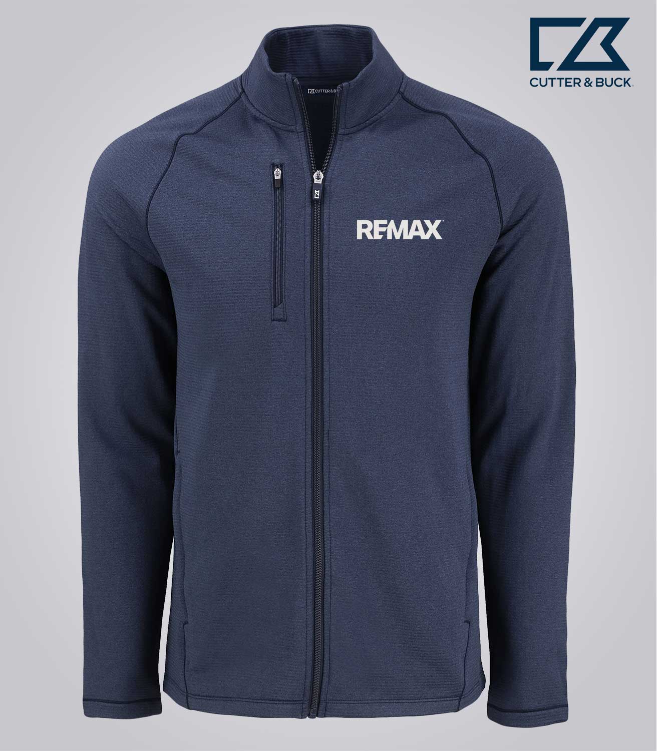 Cutter & Buck Peshastin Fleece Recycled Mens Full Zip Jacket - Brand Refresh - Embroidered