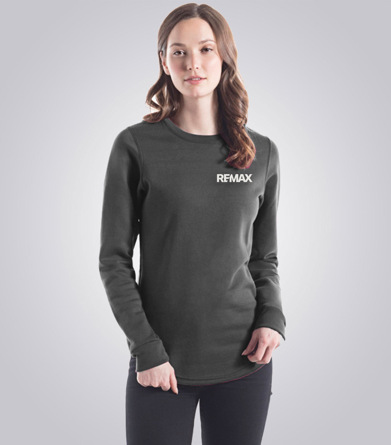Unisex Scoop Bottom Sweatshirt - Brand Refresh - One Color Logo - PRINT