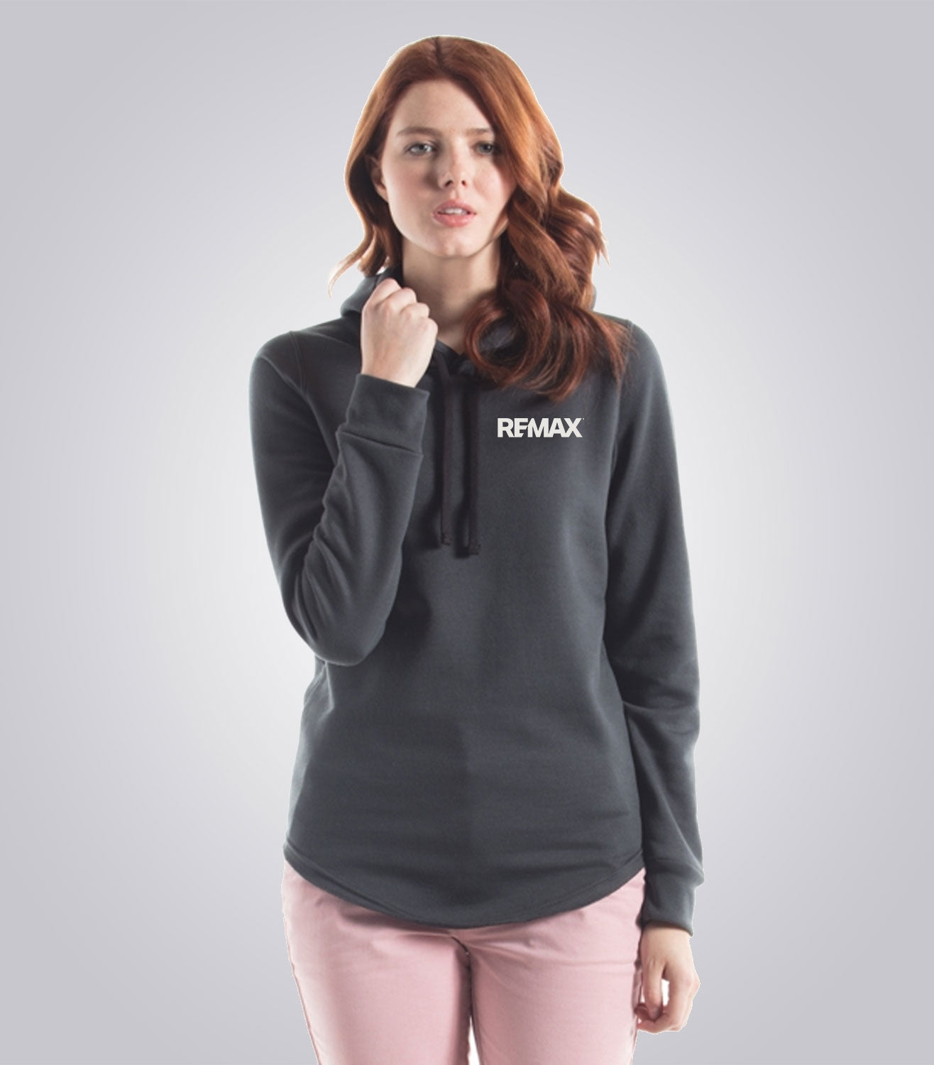 Unisex Scoop Bottom Hoodie - Brand Refresh - One Color Logo - PRINT
