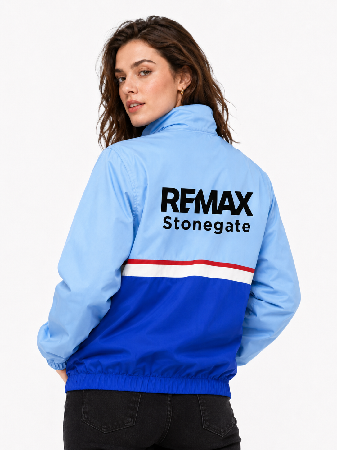 Movex Blue Windbreaker - Custom Branded