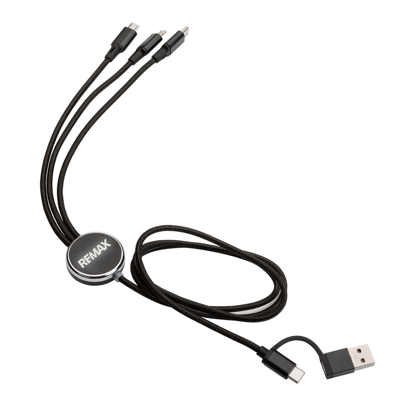 Fuller Light-Up Multi-Charge Cable - Laser engraved