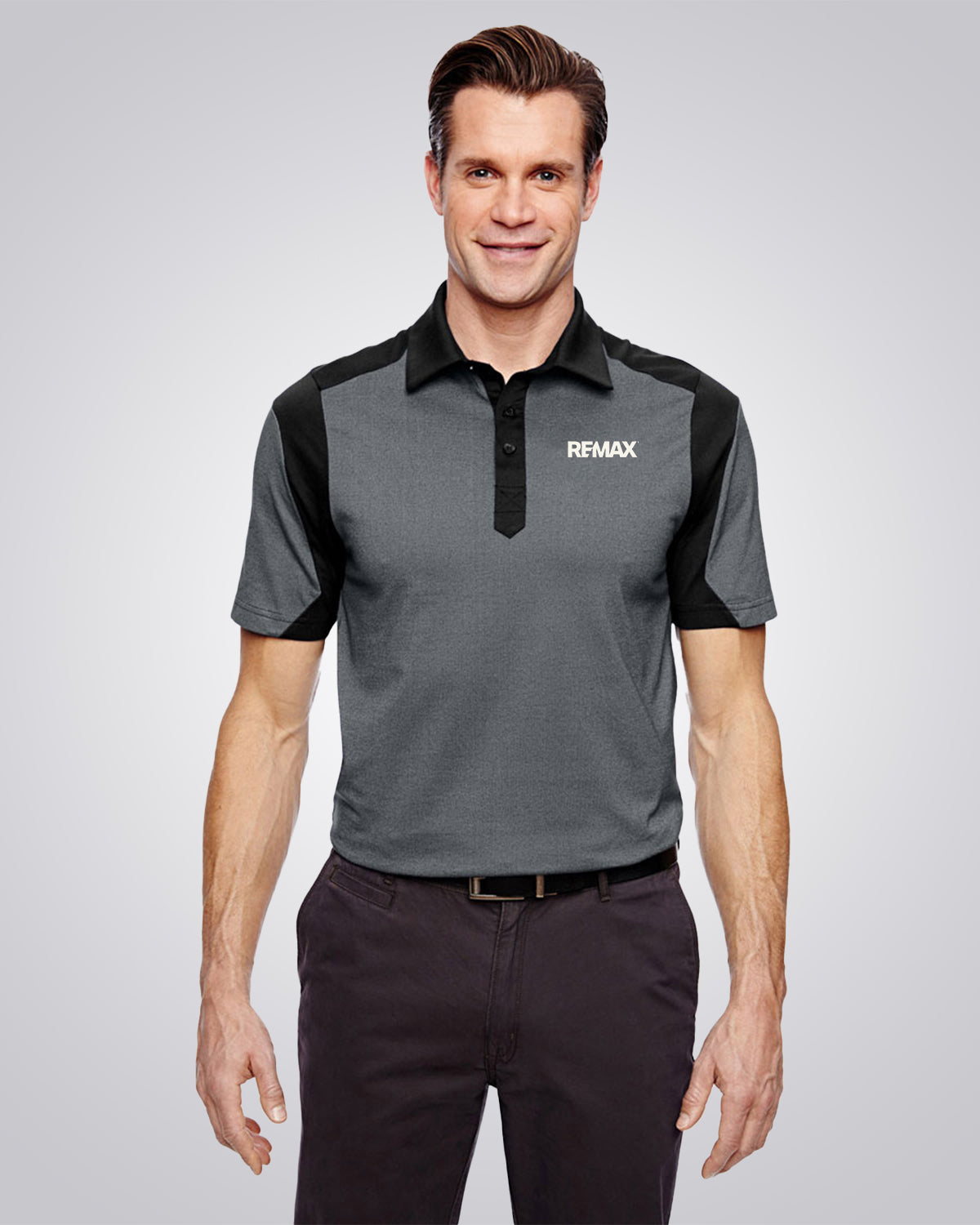 Men's Merge Cotton Blend Mélange Polo - REMAX Brand Refresh