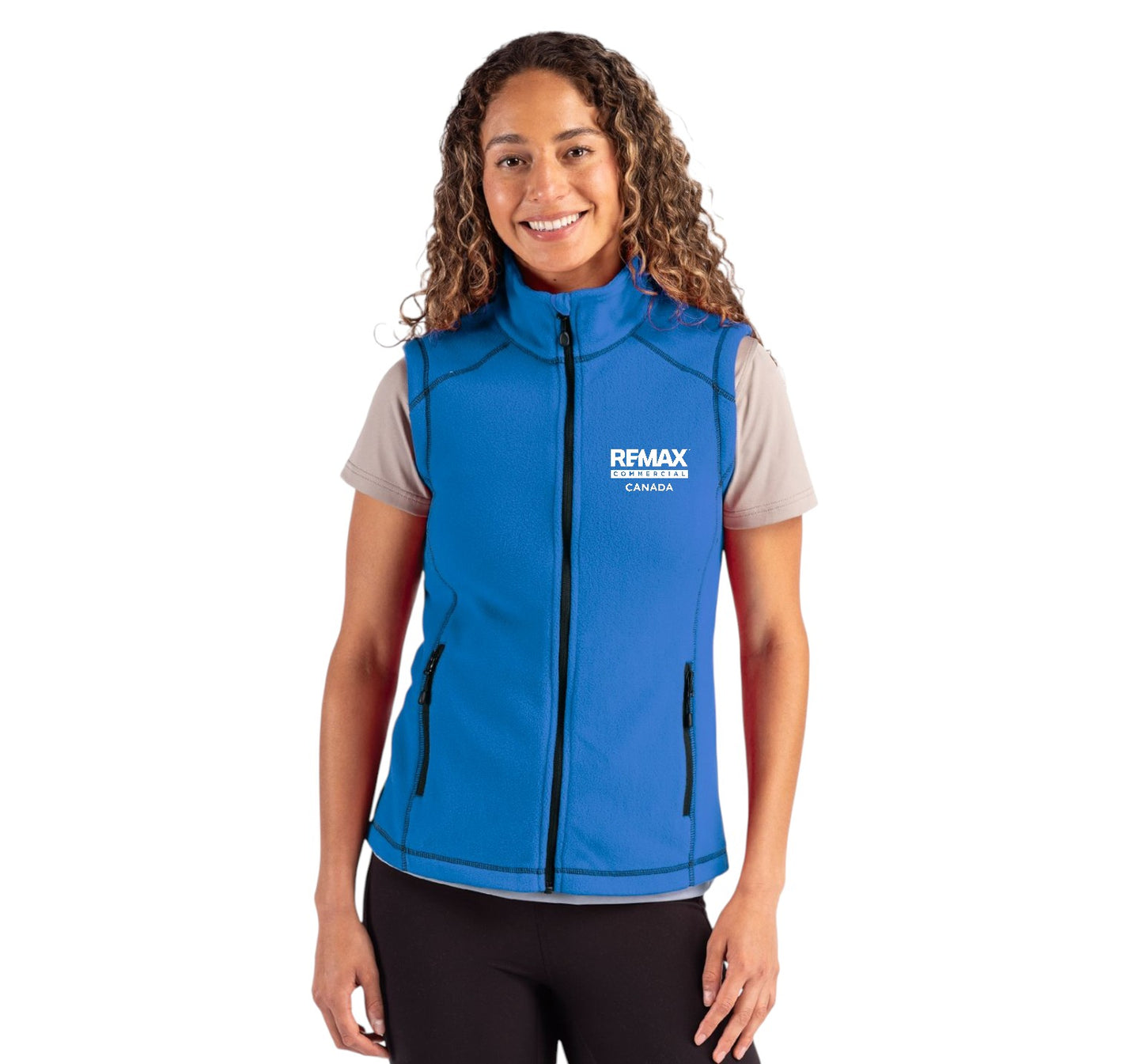 Clique Powder Recycled Fleece Womens Full Zip Vest - Embroidered