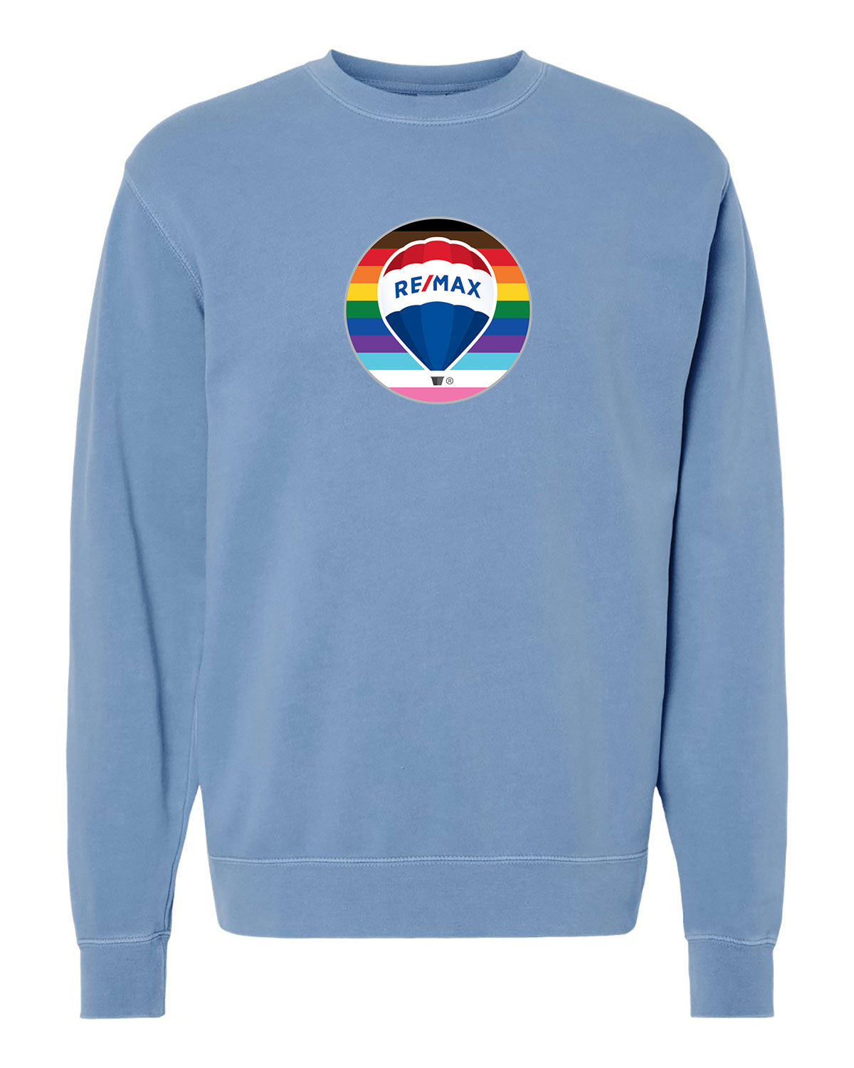 Unisex Midweight Pigment-Dyed Crewneck Sweatshirt RE/MAX Pride